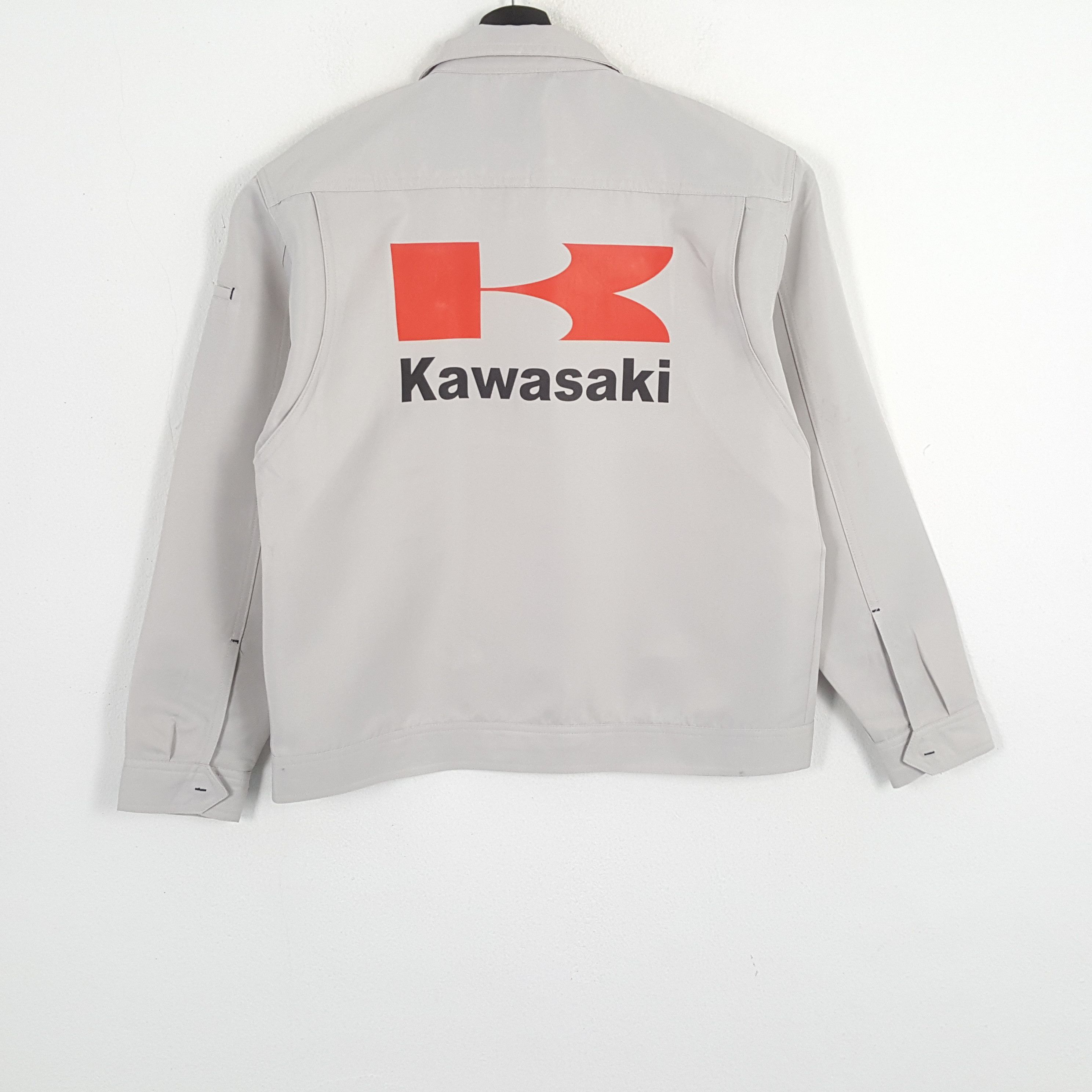 Japanese Brand × Vintage KAWASAKI Japanese Motorcycle Brand Custom Art Jacket Size US M / EU 48-50 / 2 - 1 Thumbnail