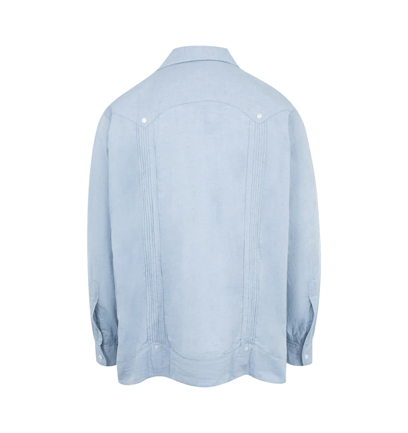 Engineered Garments o1h1sh10525 Guayabera Shirt in Blue Size US M / EU 48-50 / 2 - 2 Thumbnail