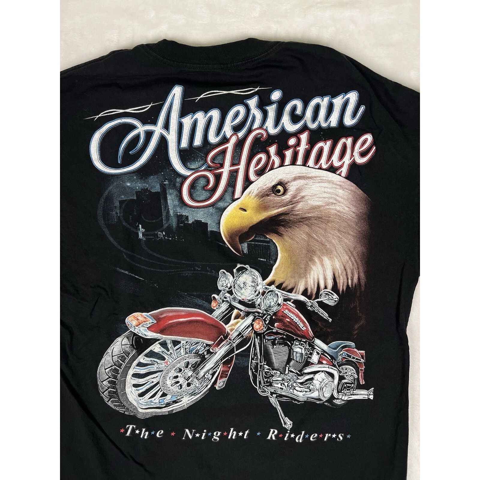 Other American Heritage Biker Motorcycle T-Shirt Size XL “The Nigh Size US XL / EU 56 / 4 - 8 Thumbnail