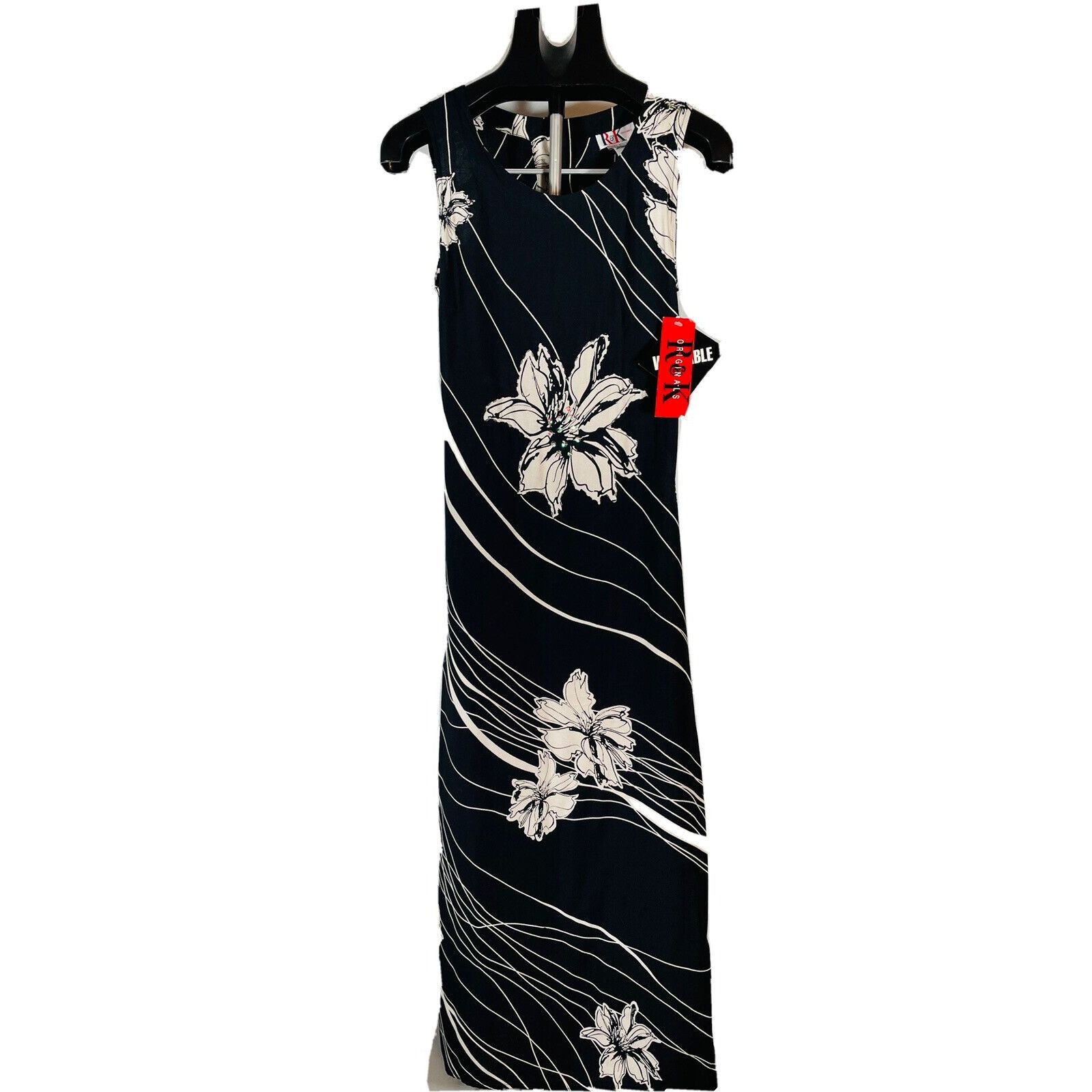 Other R & K Black Long Tie Back Women size 6 rayon Black Tropical Size M / US 6-8 / IT 42-44 - 1 Thumbnail