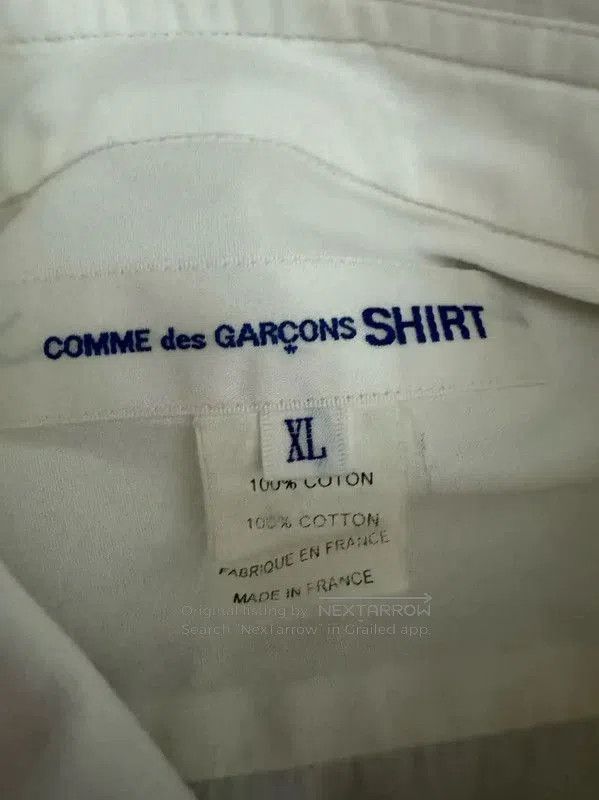 Comme des Garcons Comme des Garçons White Cotton Graphic Shirt . Size US XL / EU 56 / 4 - 4 Thumbnail