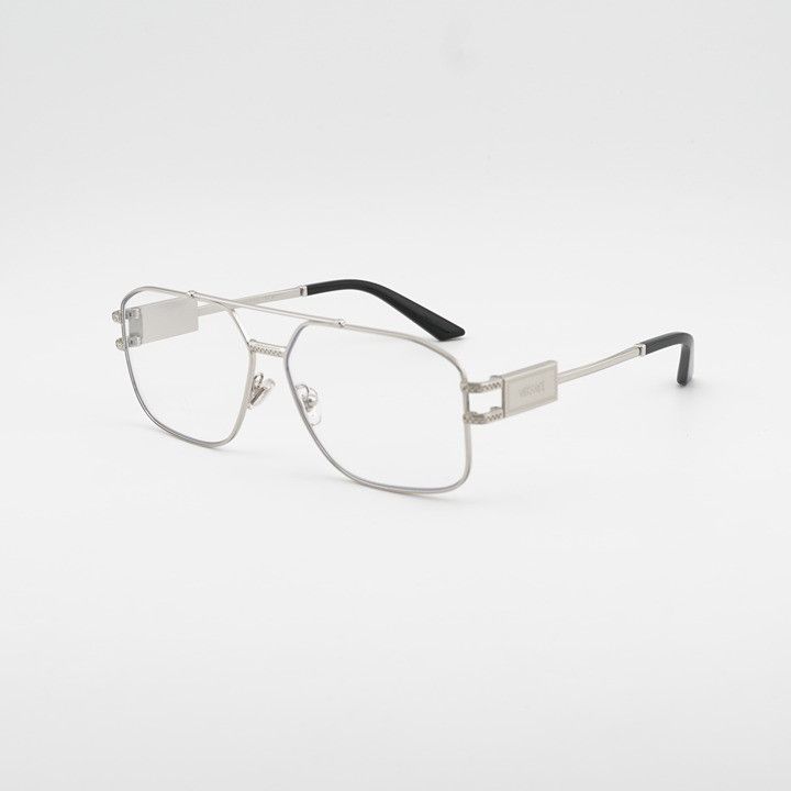 Versace Versace VE1302 1000 Eyeglasses Silver 59mm Aviator Frame Size ONE SIZE - 1 Thumbnail