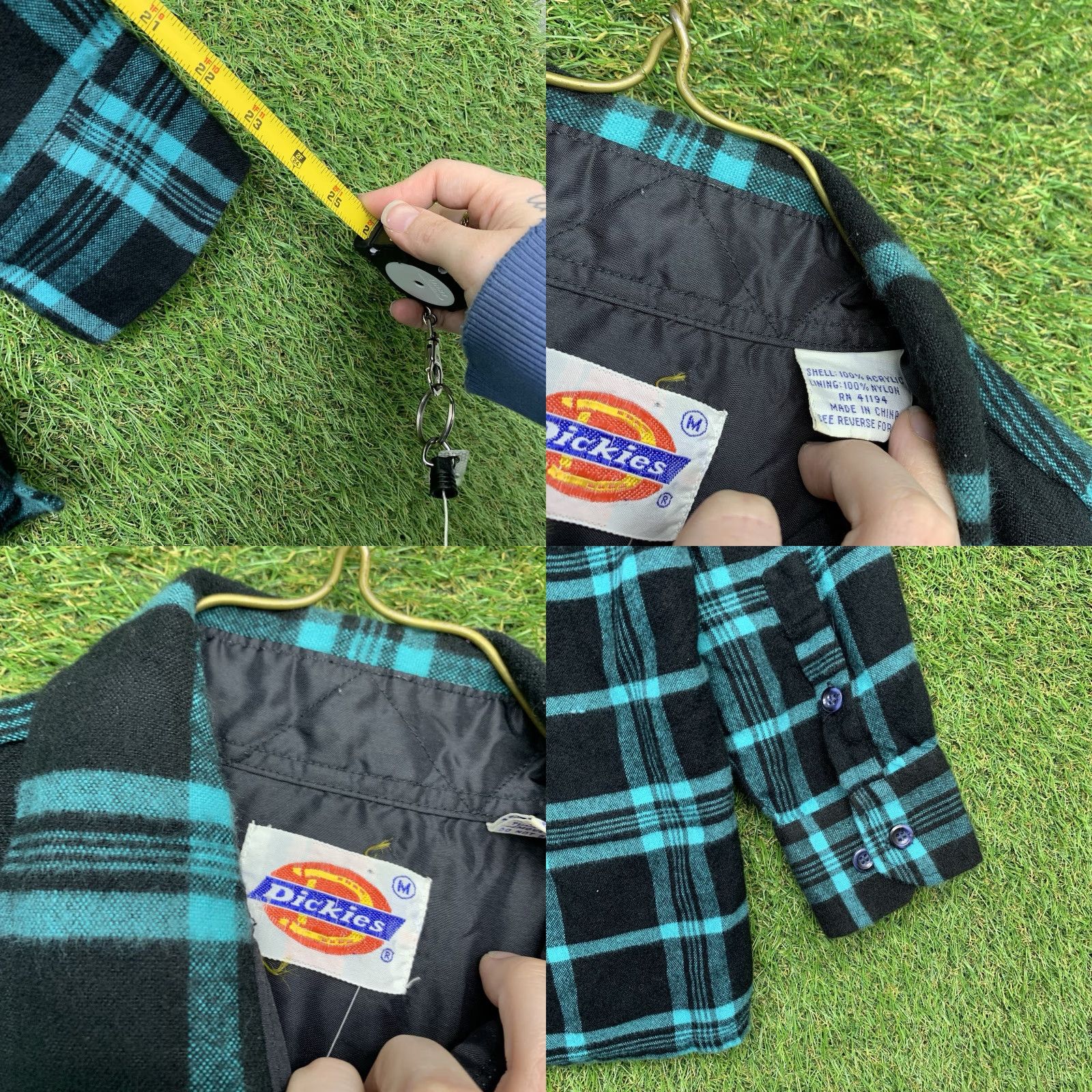 Dickies VINTAGE Dickies Flannel Shirt Mens M Green Plaid Button Up Workwear Casual y2k Size US M / EU 48-50 / 2 - 8 Thumbnail