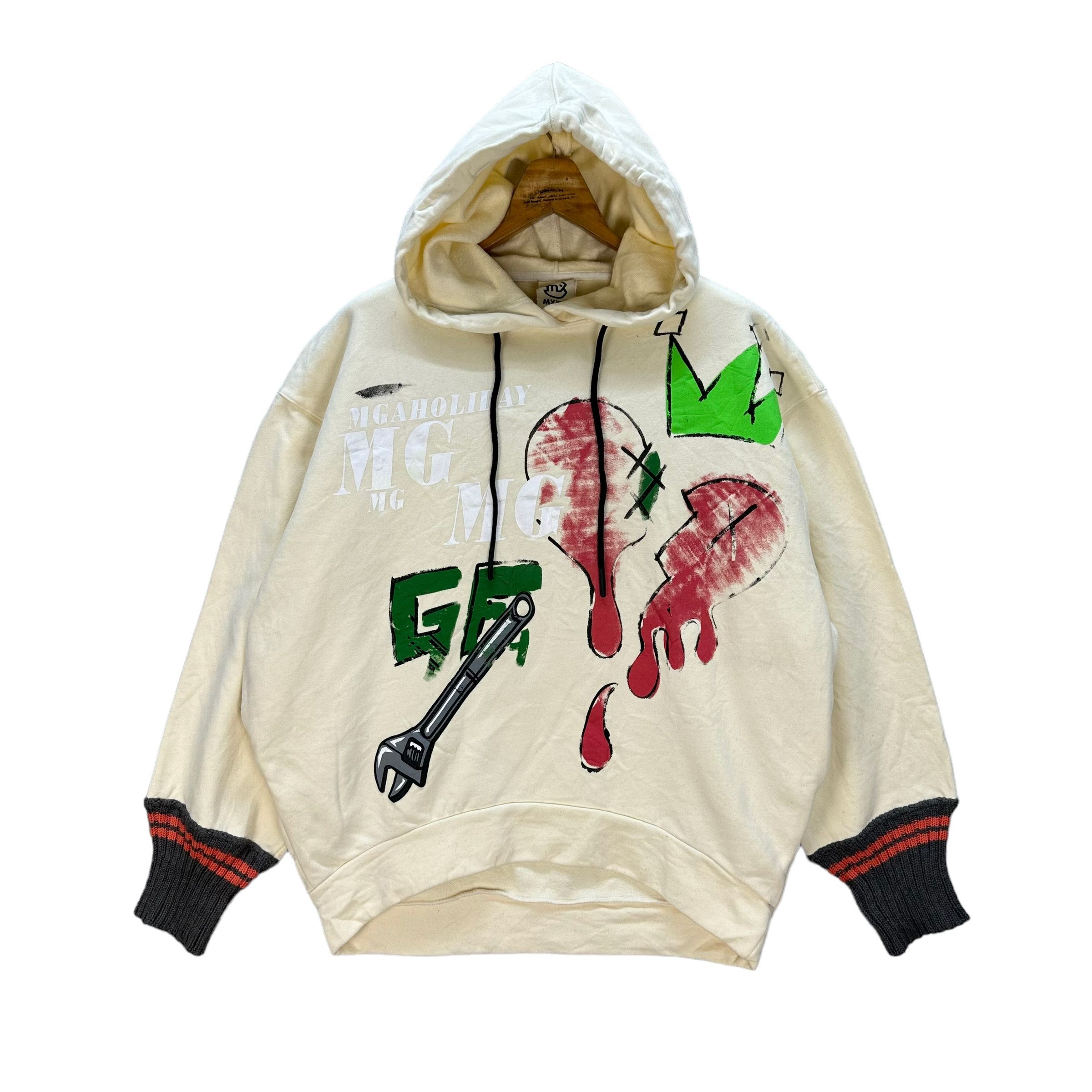 Japanese Brand MG A HOLIDAY GRAPHIC FULLPRINT PULLOVER HOODIES #9044-51 Size US XXL / EU 58 / 5 - 1 Thumbnail