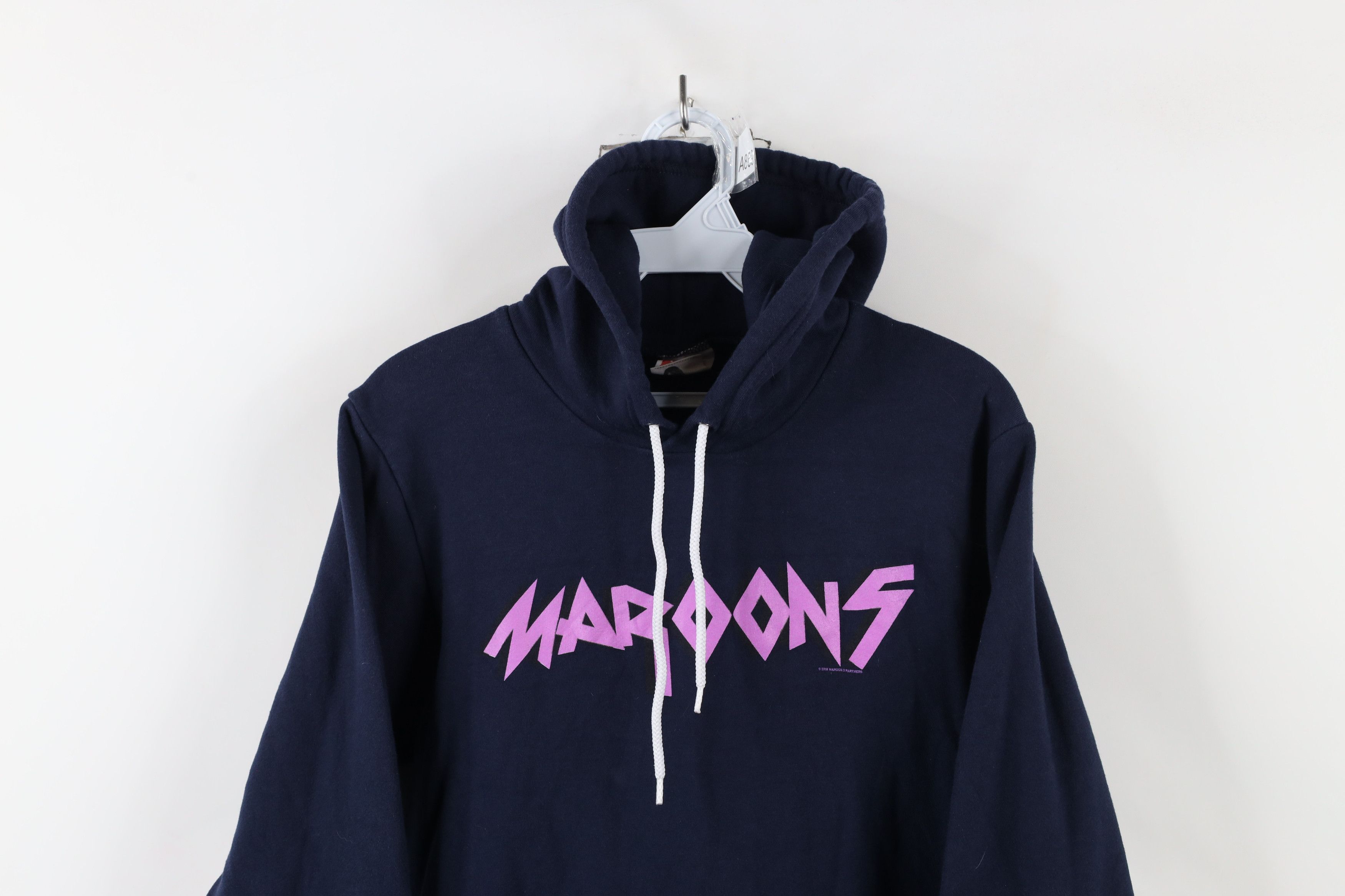 Vintage Vintage Y2K Spell Out Maroon 5 Band Hoodie Sweatshirt USA Size S / US 4 / IT 40 - 2 Thumbnail