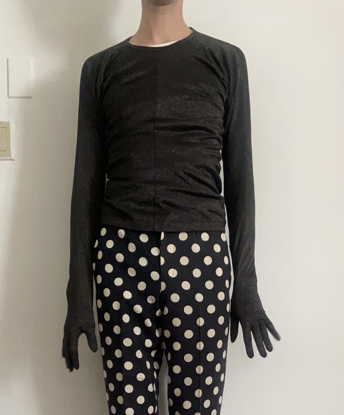 Comme des Garcons CdG Noir 80s Lurex Glove Top Size M / US 6-8 / IT 42-44 - 5 Thumbnail