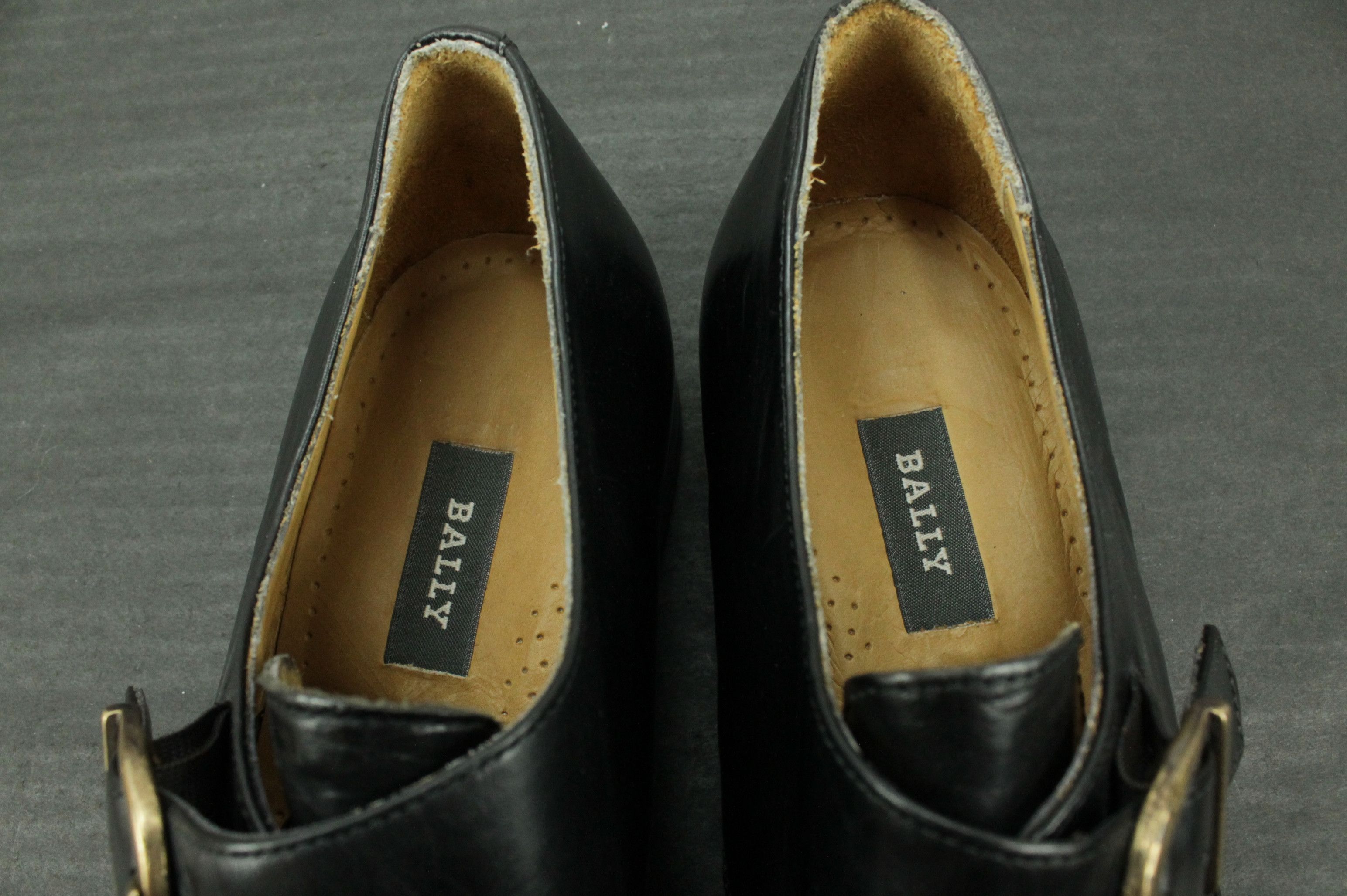 Bally Vintage Bally Lomondo Black Mesh Leather Dress Shoes Size US 9 / EU 42 - 7 Thumbnail