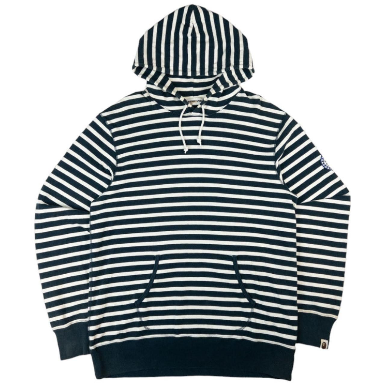 Bape Vintage BAPE Striped Hoodie Size L Size US L / EU 52-54 / 3 - 1 Thumbnail