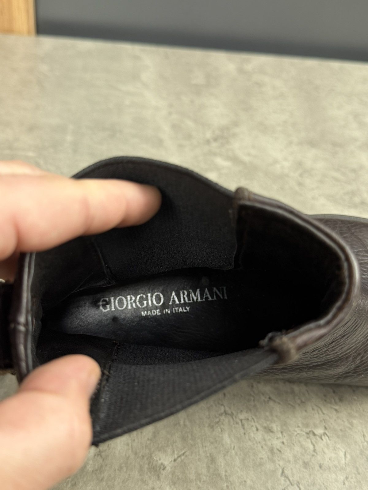 Giorgio Armani Giorgio Armani Brown Leather Chelsea Ankle Boots Unisex 39 Size US 6.5 / EU 39-40 - 14 Thumbnail