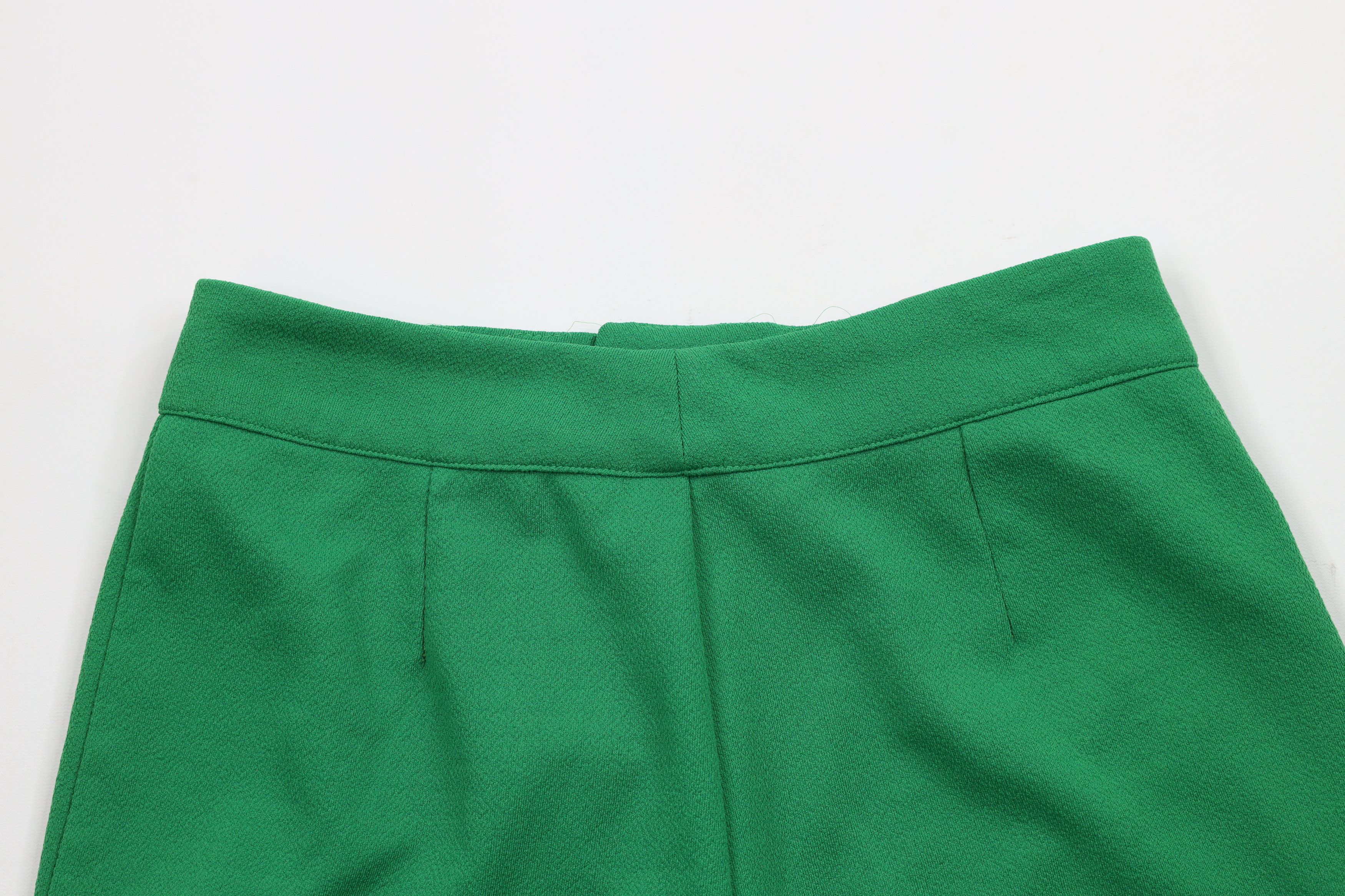 Vintage Vintage 60s 70s Streetwear Knit Buckle Belt Shorts Green USA Size 38" / US 16 / IT 52 - 8 Thumbnail