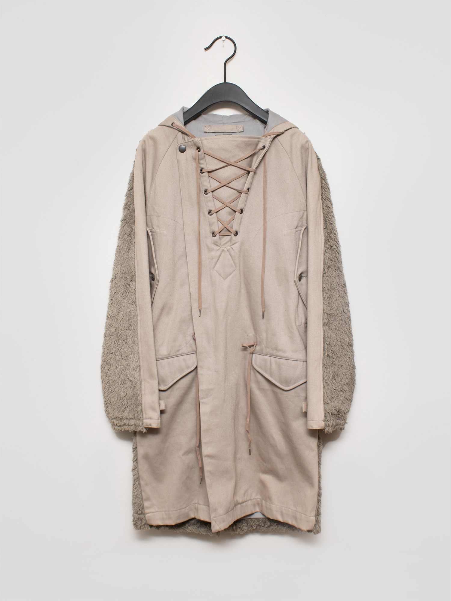 Maison MIHARA YASUHIRO Mihara Yasuhiro AW06 Runway Shaggy Hybrid Parka Size US S / EU 44-46 / 1 - 1 Thumbnail