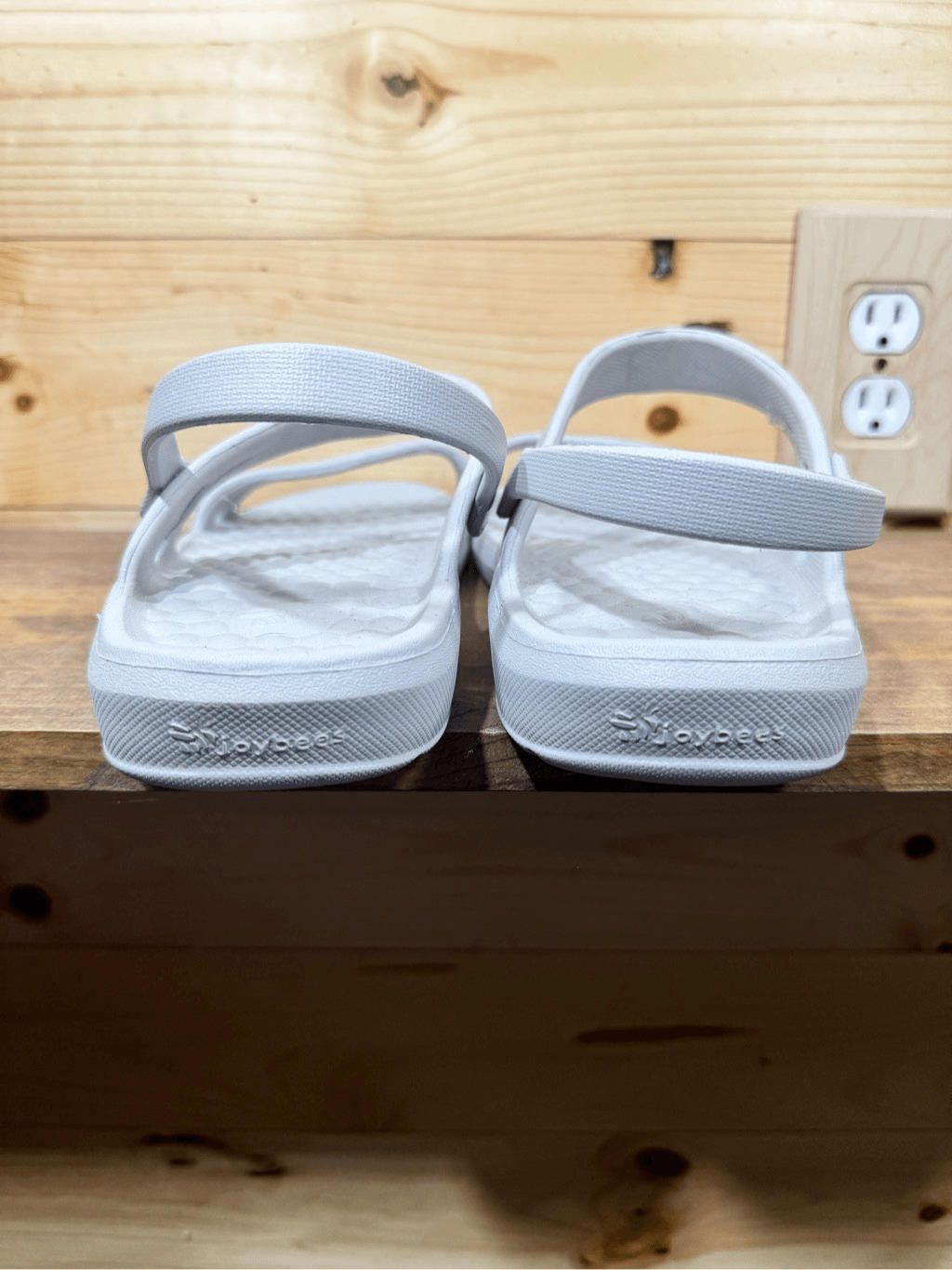 Designer Joybees Women's Size 11 Gray Dance Sandal Sporty Arch Supp Size US 11 / IT 41 - 5 Thumbnail