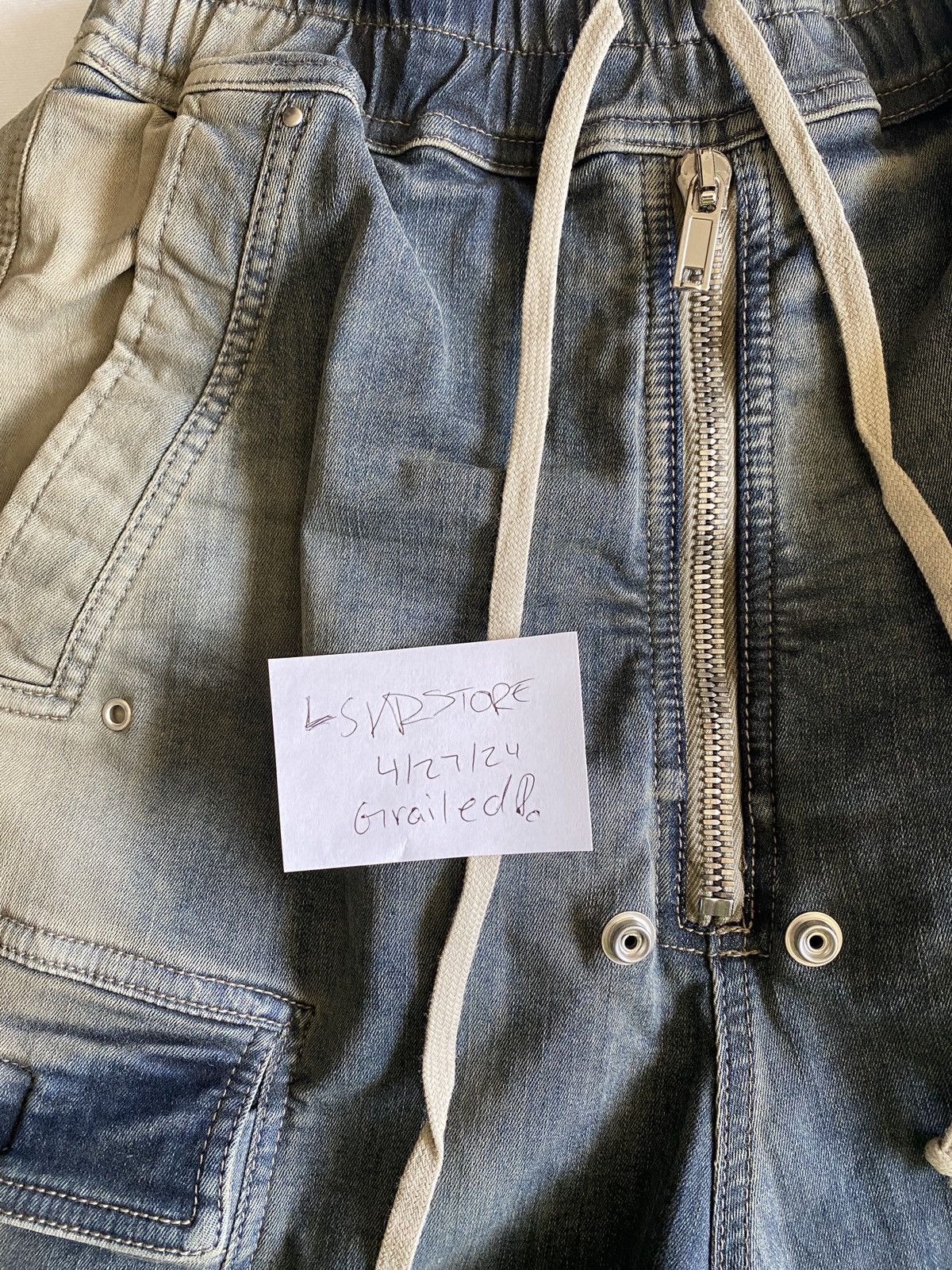 Rick Owens Rick Owens Double Cargo Jumbo Belas EDFU23 Mineral Pearl 48 Size US 32 / EU 48 - 11 Thumbnail
