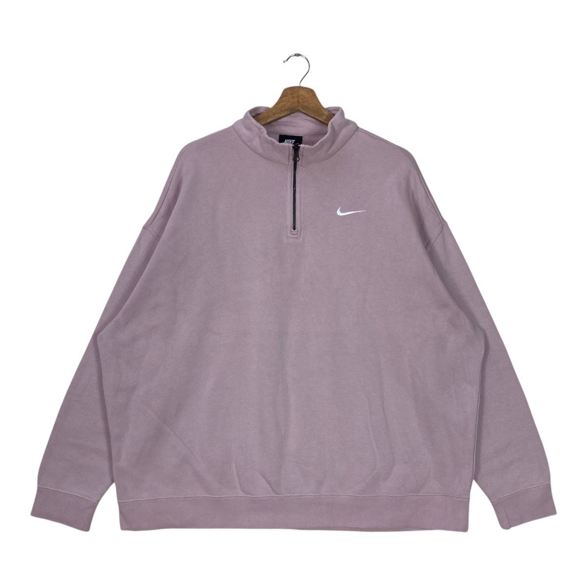 Nike Vintage Nike Quarter Zip Pullover Jumper Sweatshirt Size US L / EU 52-54 / 3 - 1 Thumbnail