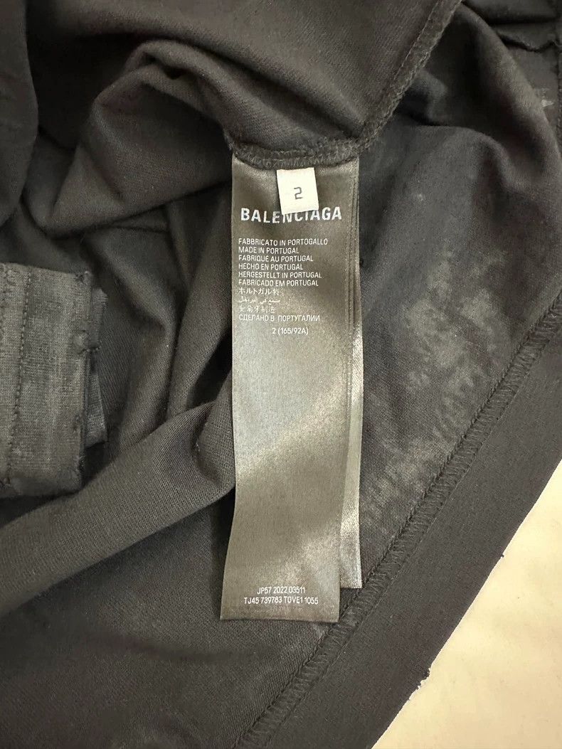 Balenciaga Balenciaga Metal Gothic Letter Logo Dirty Worn Distressed Size US M / EU 48-50 / 2 - 4 Thumbnail