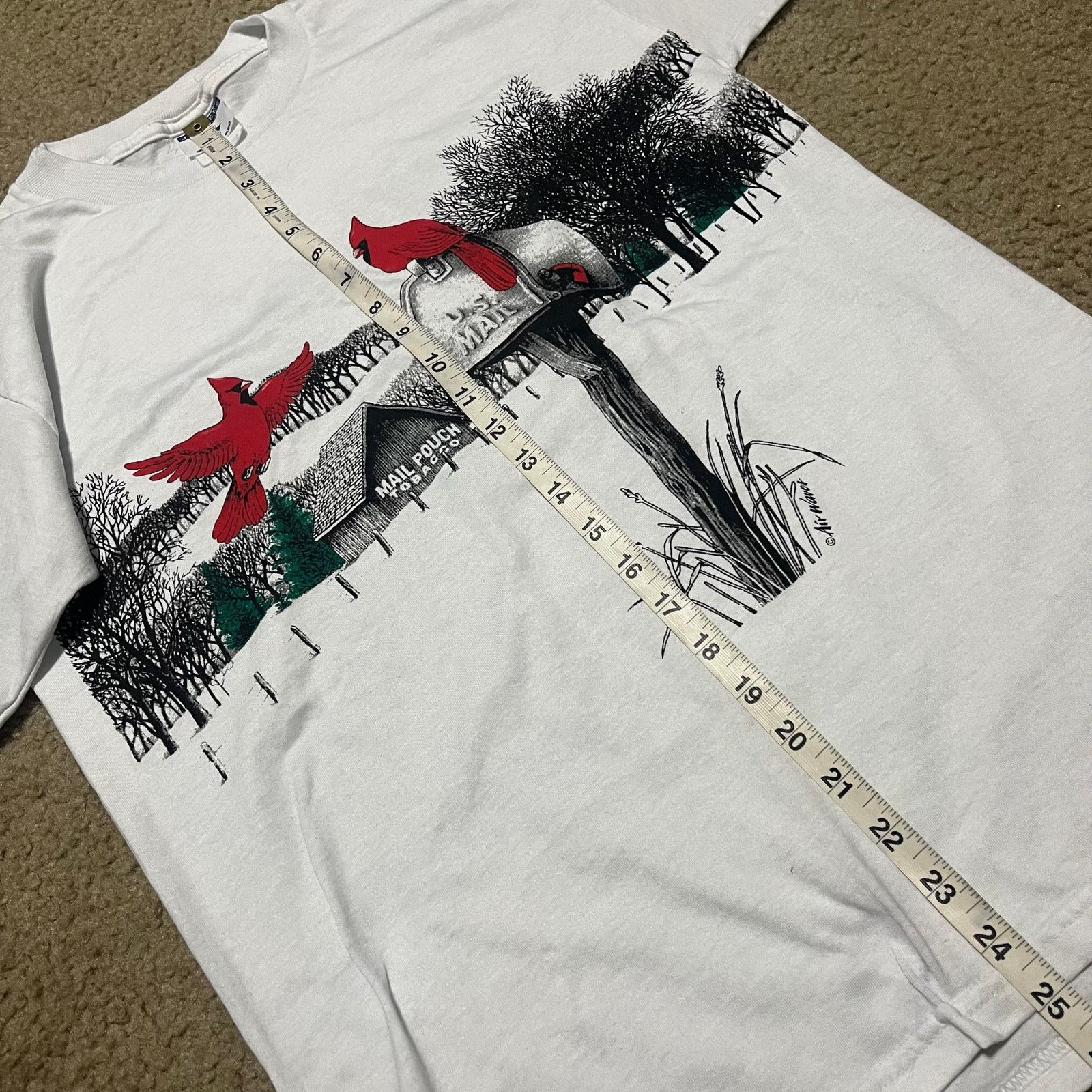 Jerzees Jerzees Mail Pock Tabaco 2 Cardinals Graphic Front AOP Shirt Size US M / EU 48-50 / 2 - 5 Thumbnail