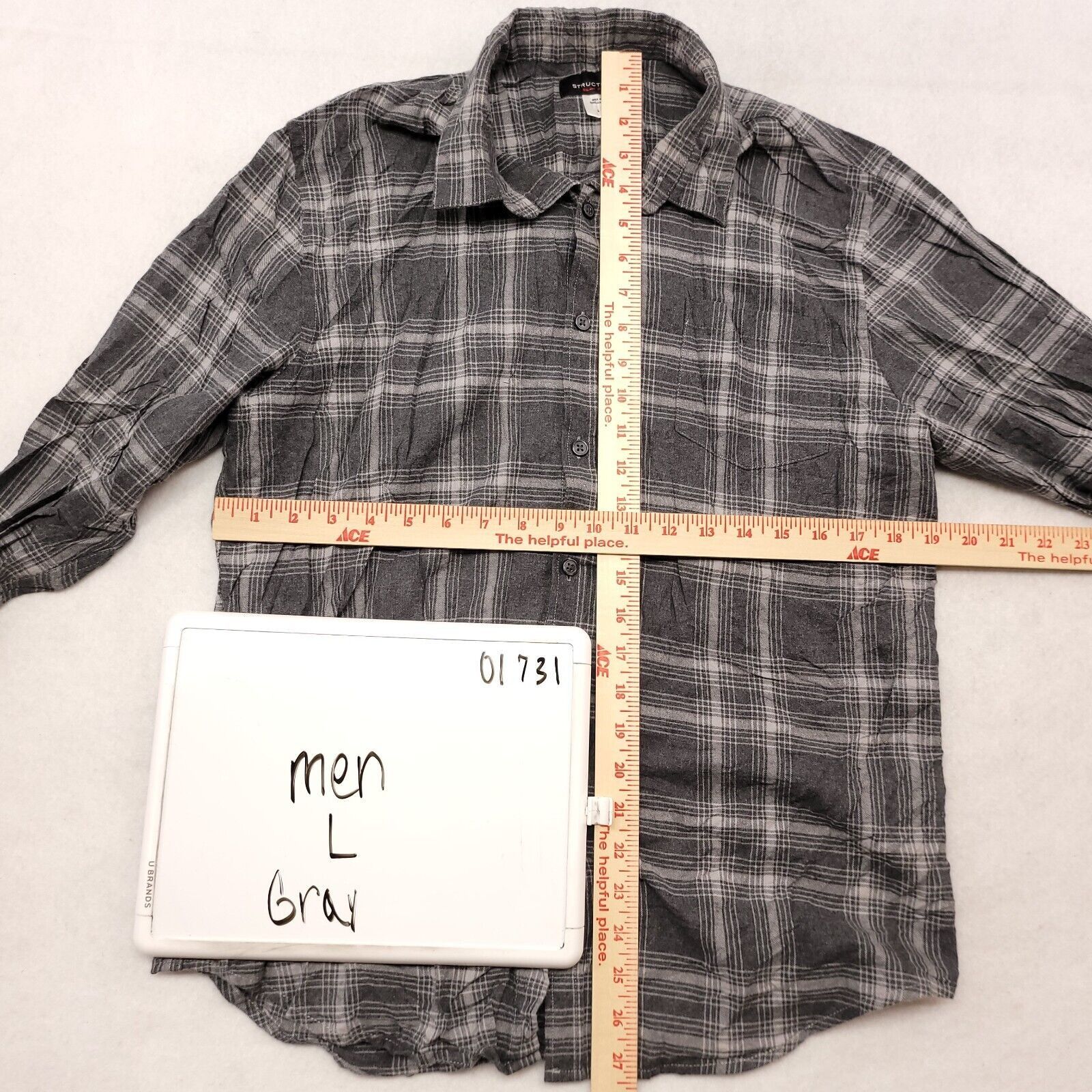 Structure Structure Tartan Flannel Button Up Shirt Mens Size Large L Size US L / EU 52-54 / 3 - 6 Thumbnail
