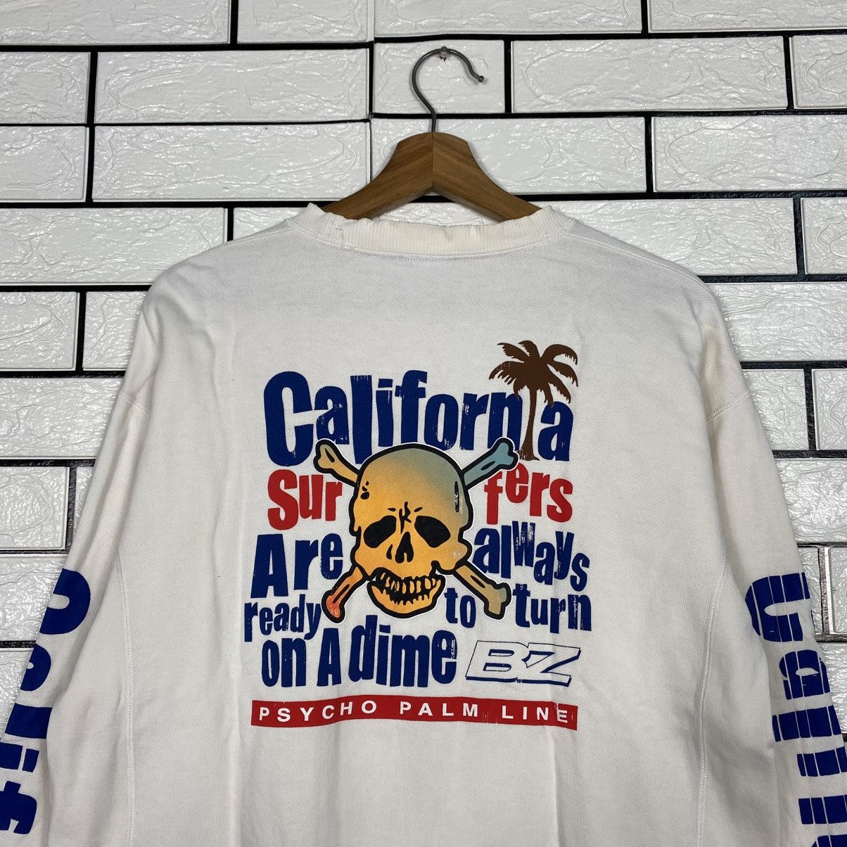 Japanese Brand 📌BZ California Sun Wear Psycho Palm Line Big Logo Size US M / EU 48-50 / 2 - 11 Thumbnail