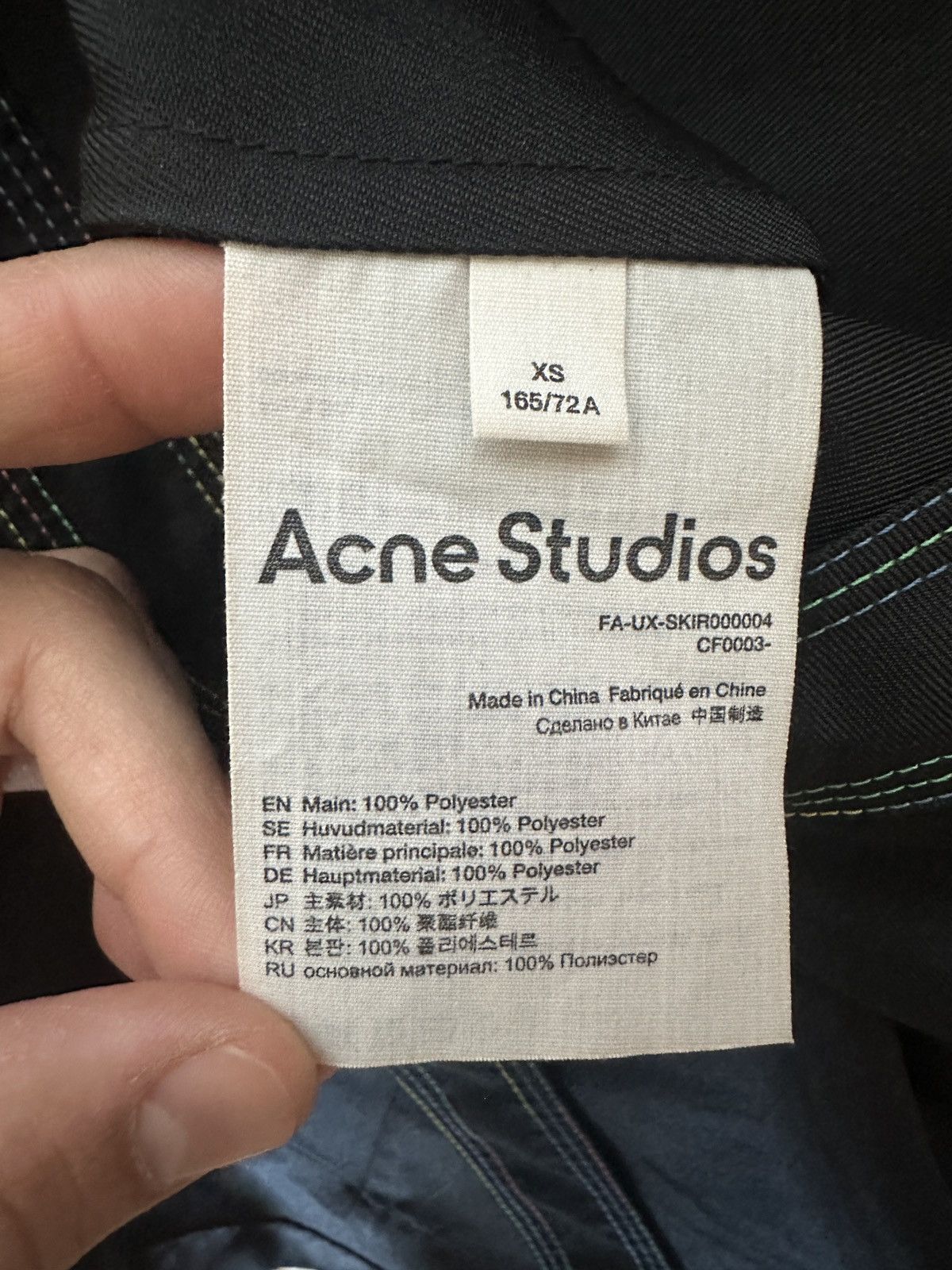 Acne Studios acne rainbow miniskirt Size 30" / US 8 / IT 44 - 12 Thumbnail