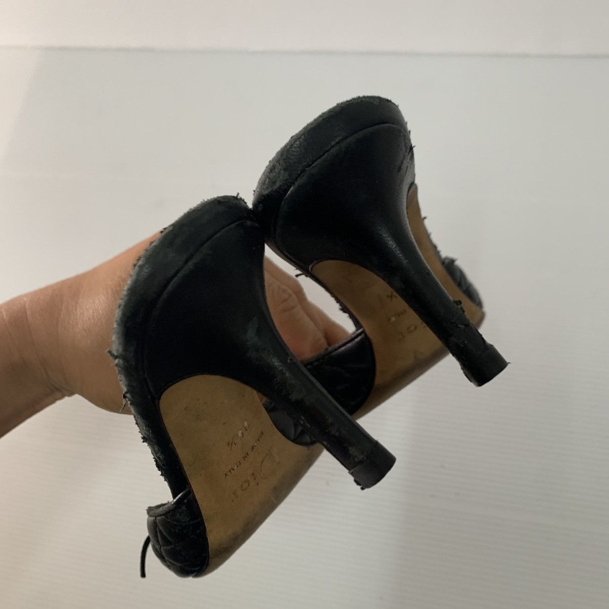 Dior Dior Leather Heels Size US 5.5 / IT 35.5 - 6 Thumbnail