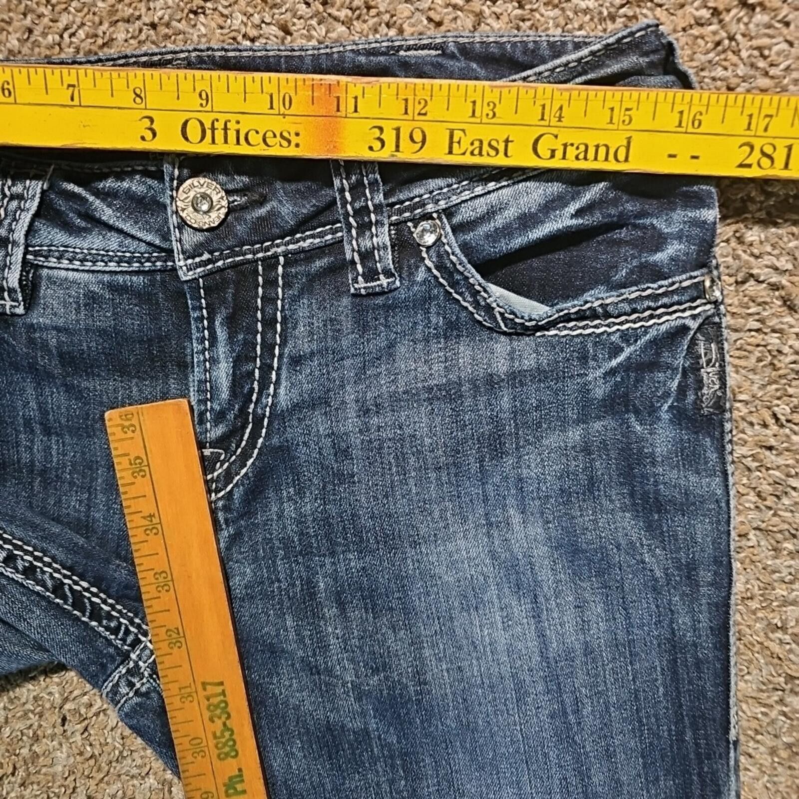 Silver Jeans Co. Silver SUKI FLAP 17" 30x33(32x32) Jeans Size 30" / US 8 / IT 44 - 6 Thumbnail