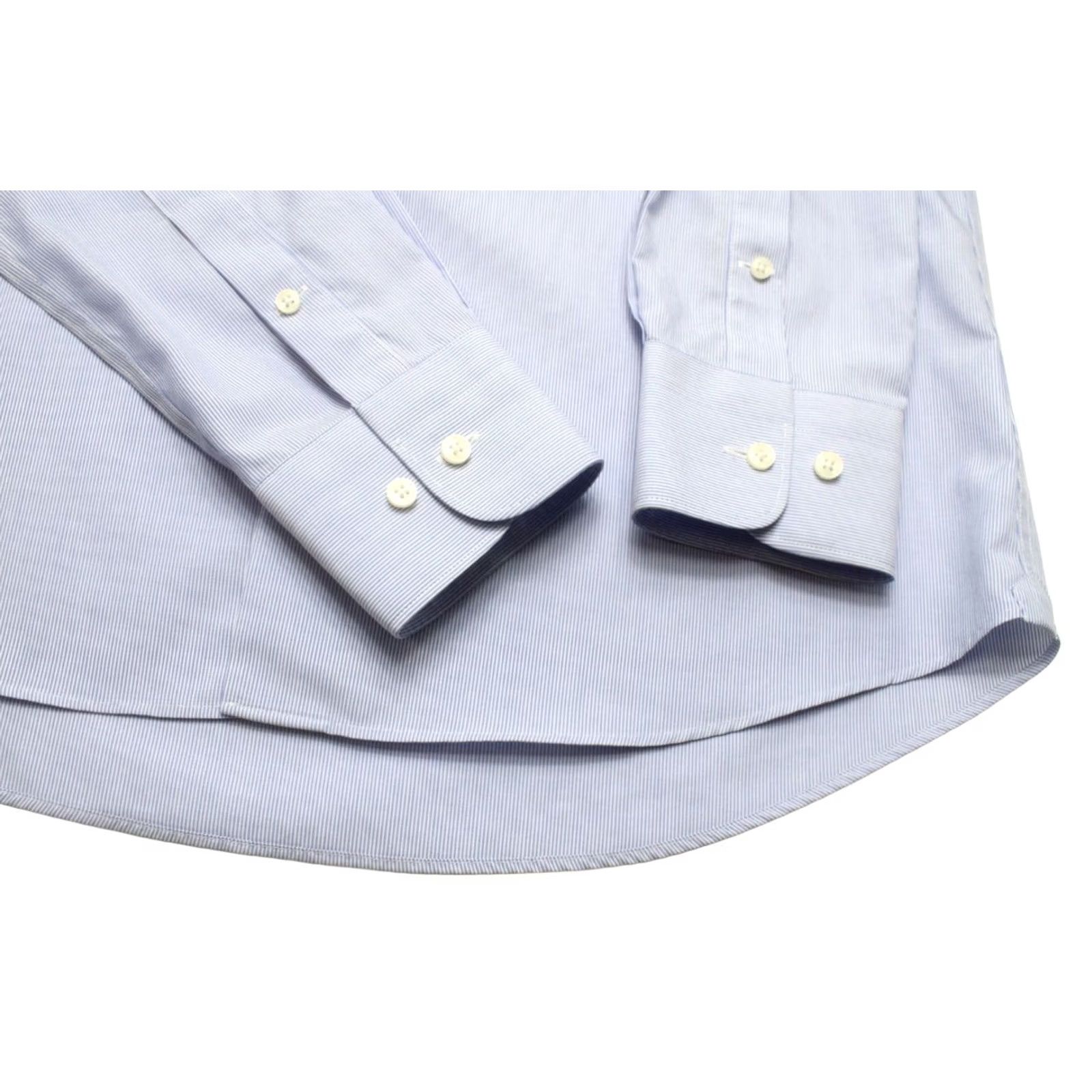 Suitsupply Suitsupply Dress Shirt Extra Slim Fit 41-7 / 16L Cutaway Collar Blue, Men's, Pinstripe, Button-Up, Formal, Business Size 42R - 7 Thumbnail
