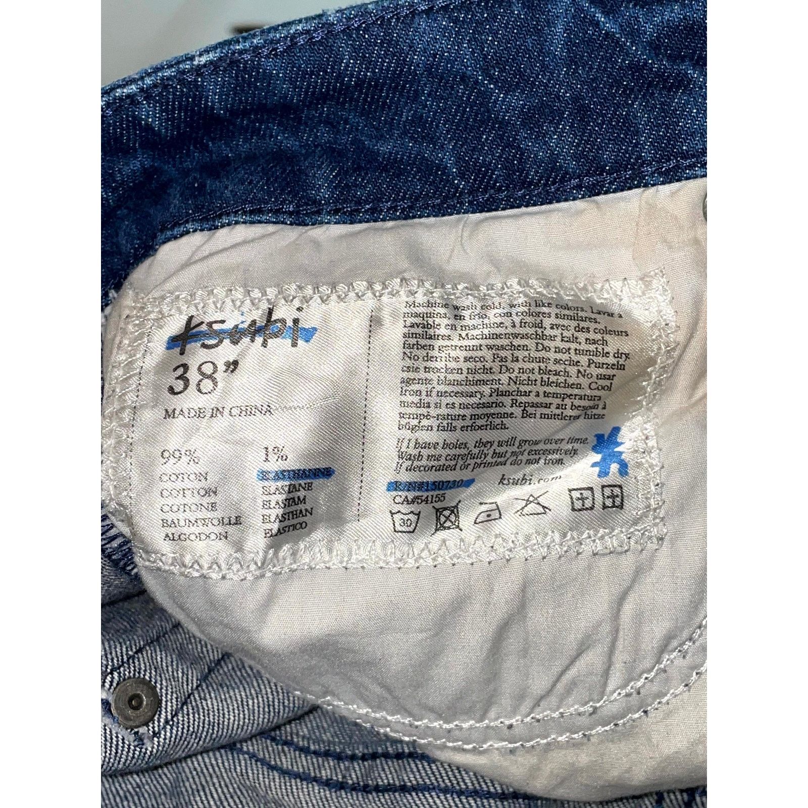 Ksubi Ksubi Ripped Blue Jeans Size US 38 / EU 54 - 10 Thumbnail