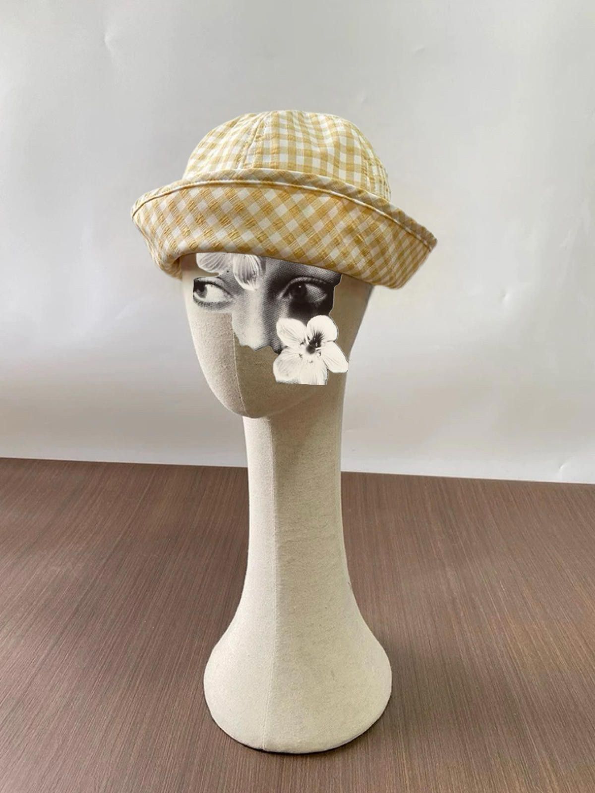 Japanese Brand Retro Yello Beret Sailor Hat – Y2K French Girl Aesthetic Size ONE SIZE - 2 Thumbnail