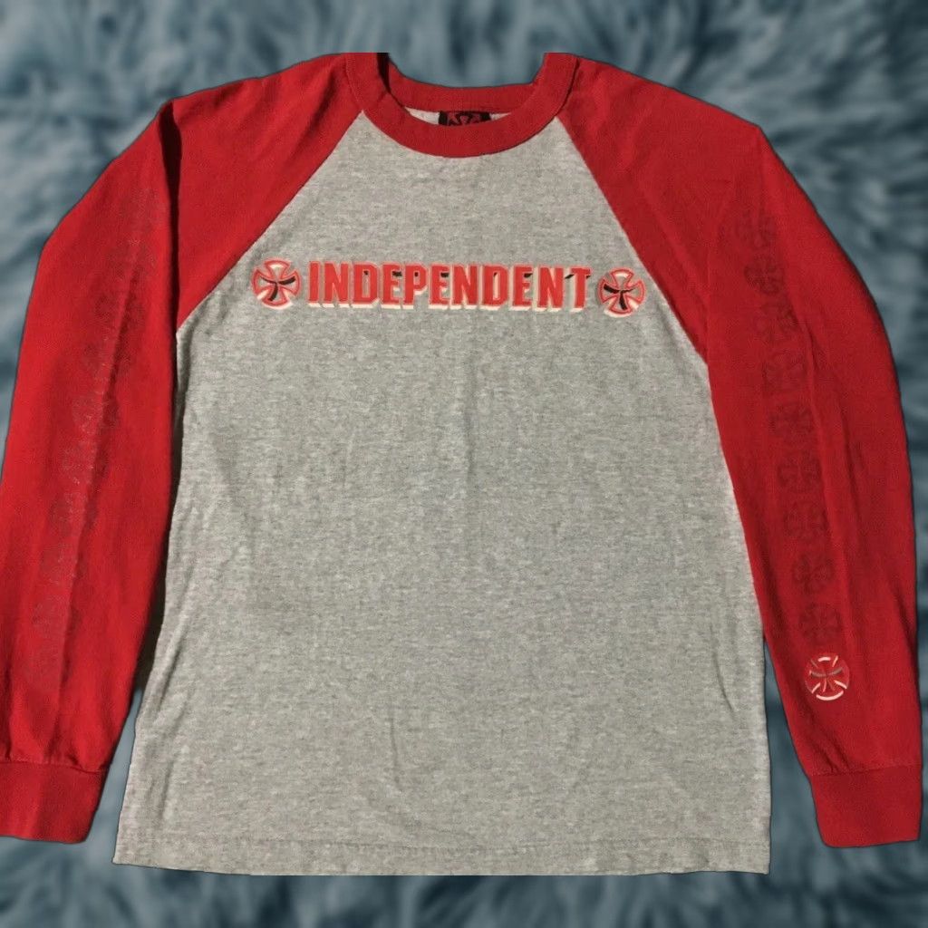 Thrasher VINTAGE 90s Independent Trucks Cross Shirt M USA Thrasher Shirt Mens Red Distressed Skateboard Fire Grunge NHS Y2K 80s 90s USA Size US M / EU 48-50 / 2 - 1 Thumbnail