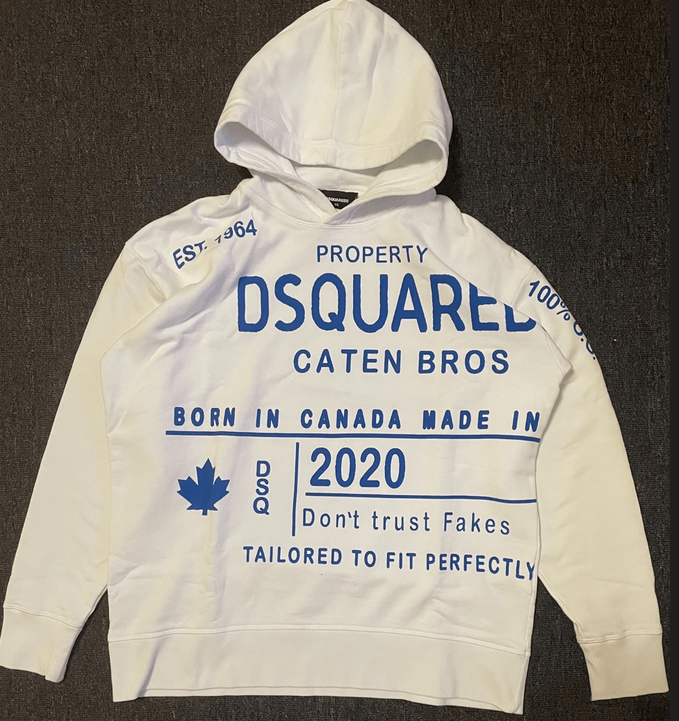 image of Dsquared2 White Oversized Sweatshirts Hoodie Xs, Men's