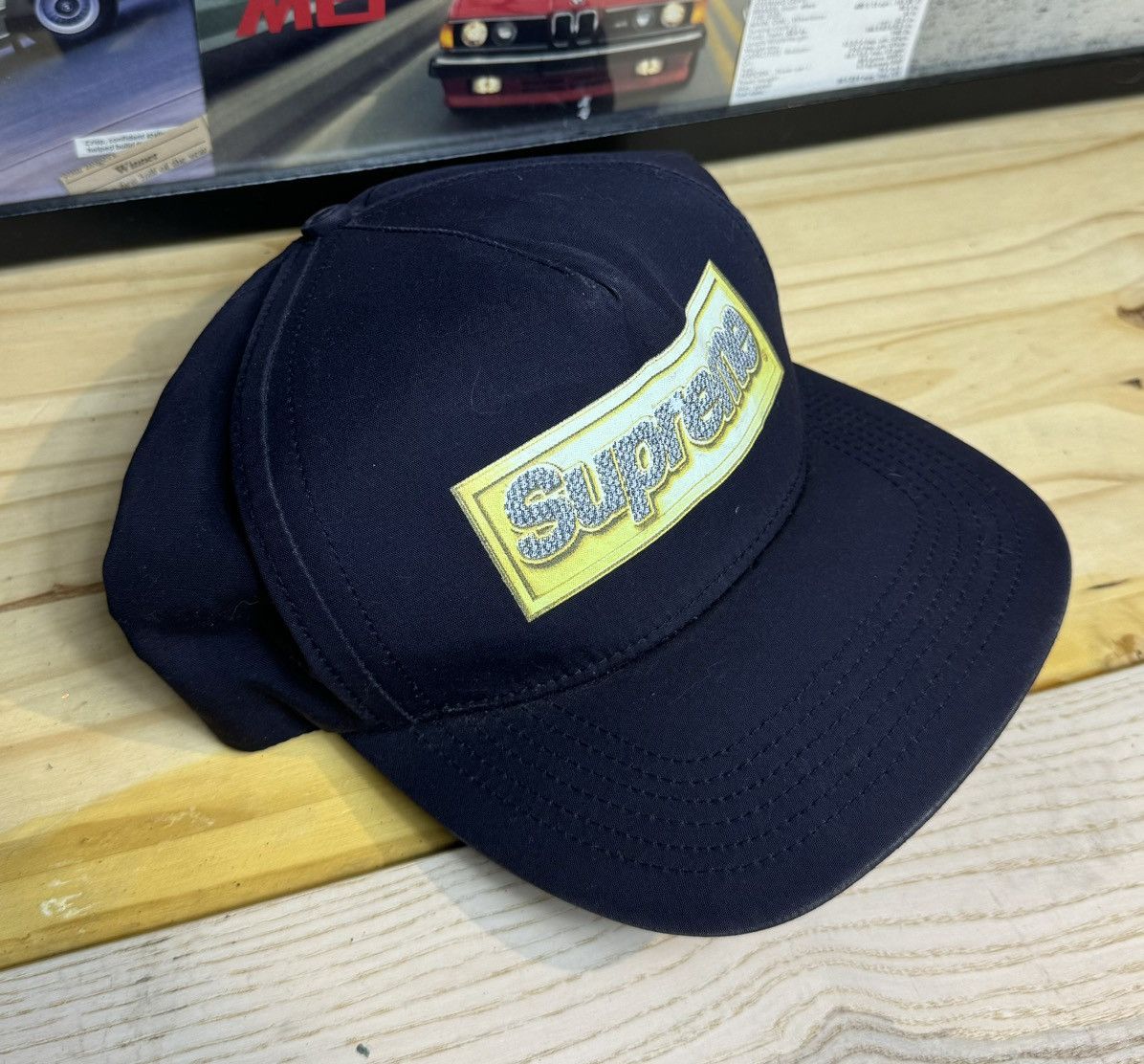 Supreme Supreme 2013 Bling Box Logo Starter Navy Snapback Size ONE SIZE - 2 Thumbnail