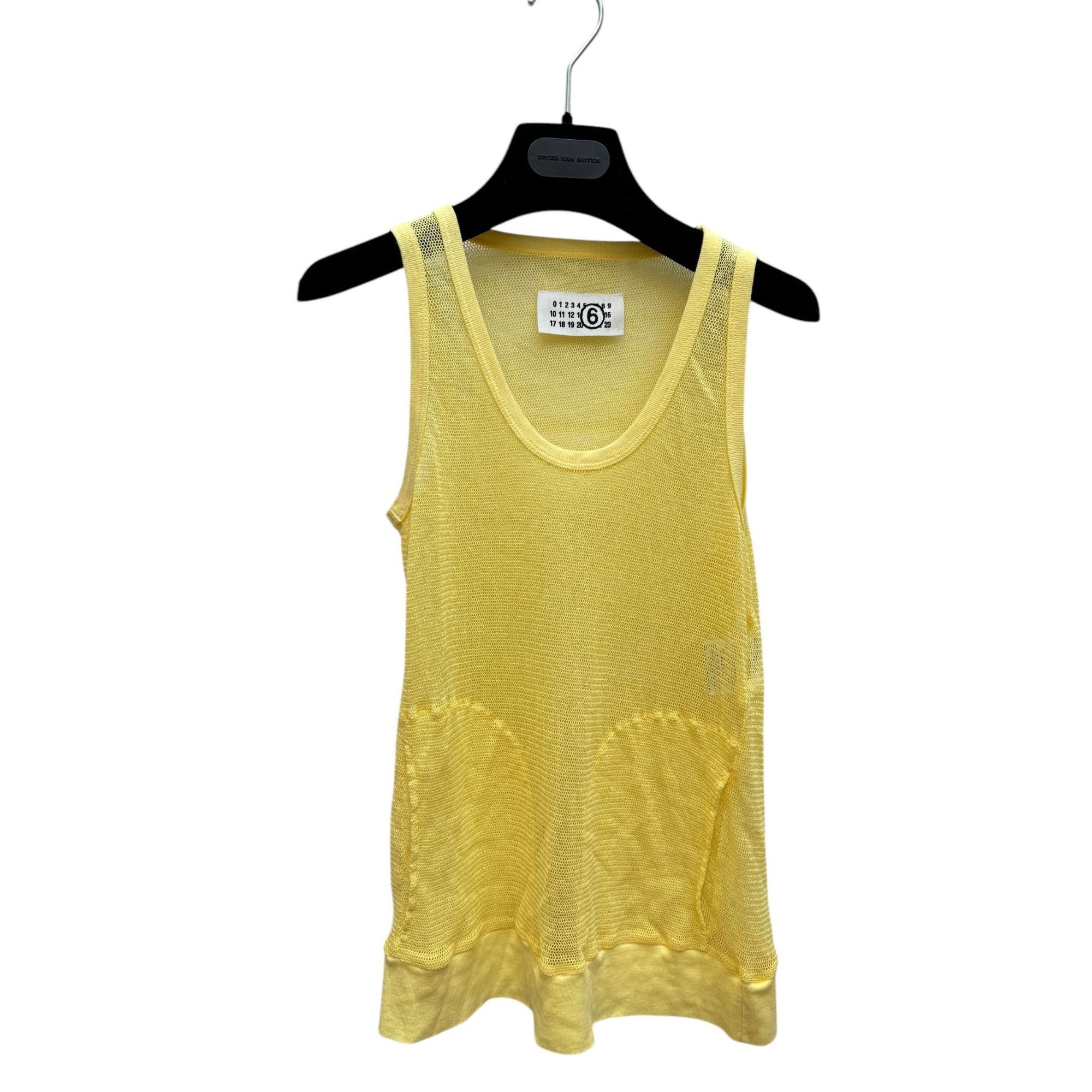 Maison Margiela SS 2008 Yellow Mesh Top Size S / US 4 / IT 40 - 1 Thumbnail