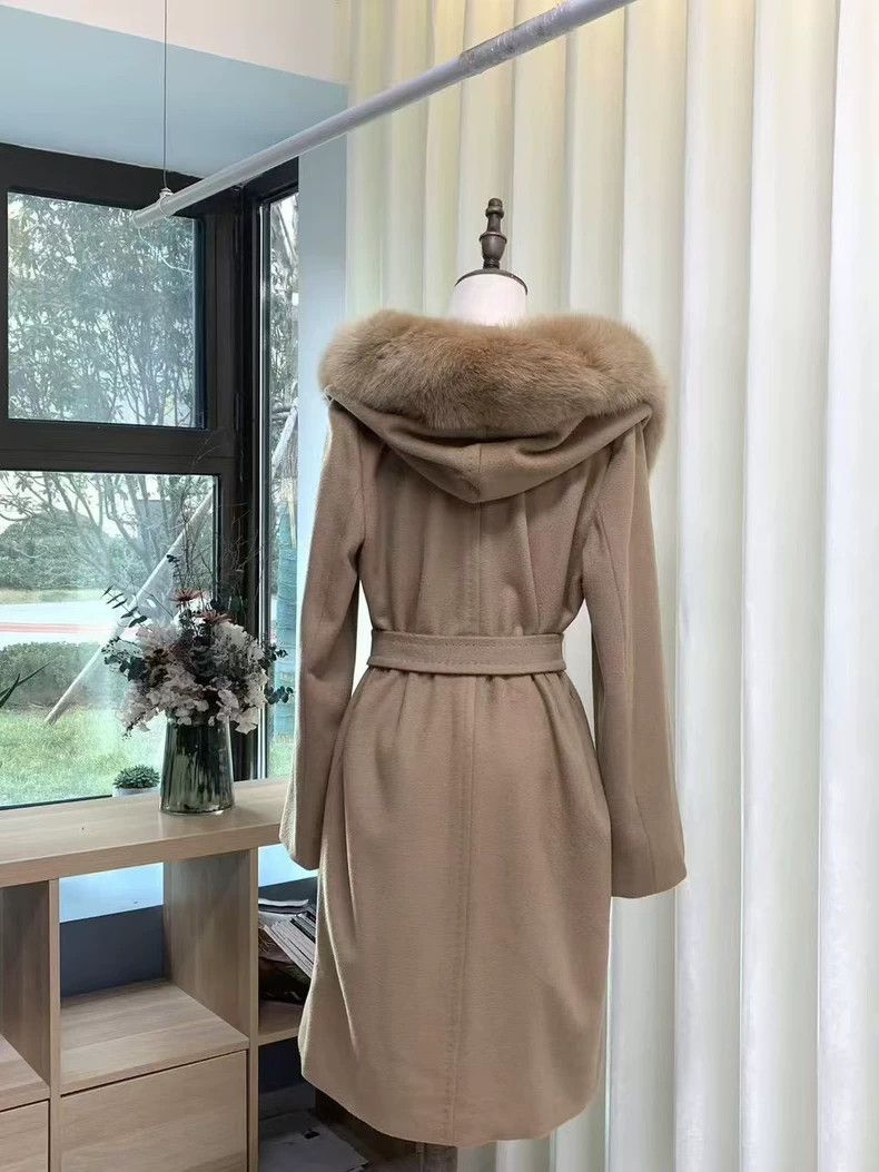 Max Mara Max Mara Fur Collar Coat Wool Thermal Midi Jacket Size S / US 4 / IT 40 - 3 Thumbnail