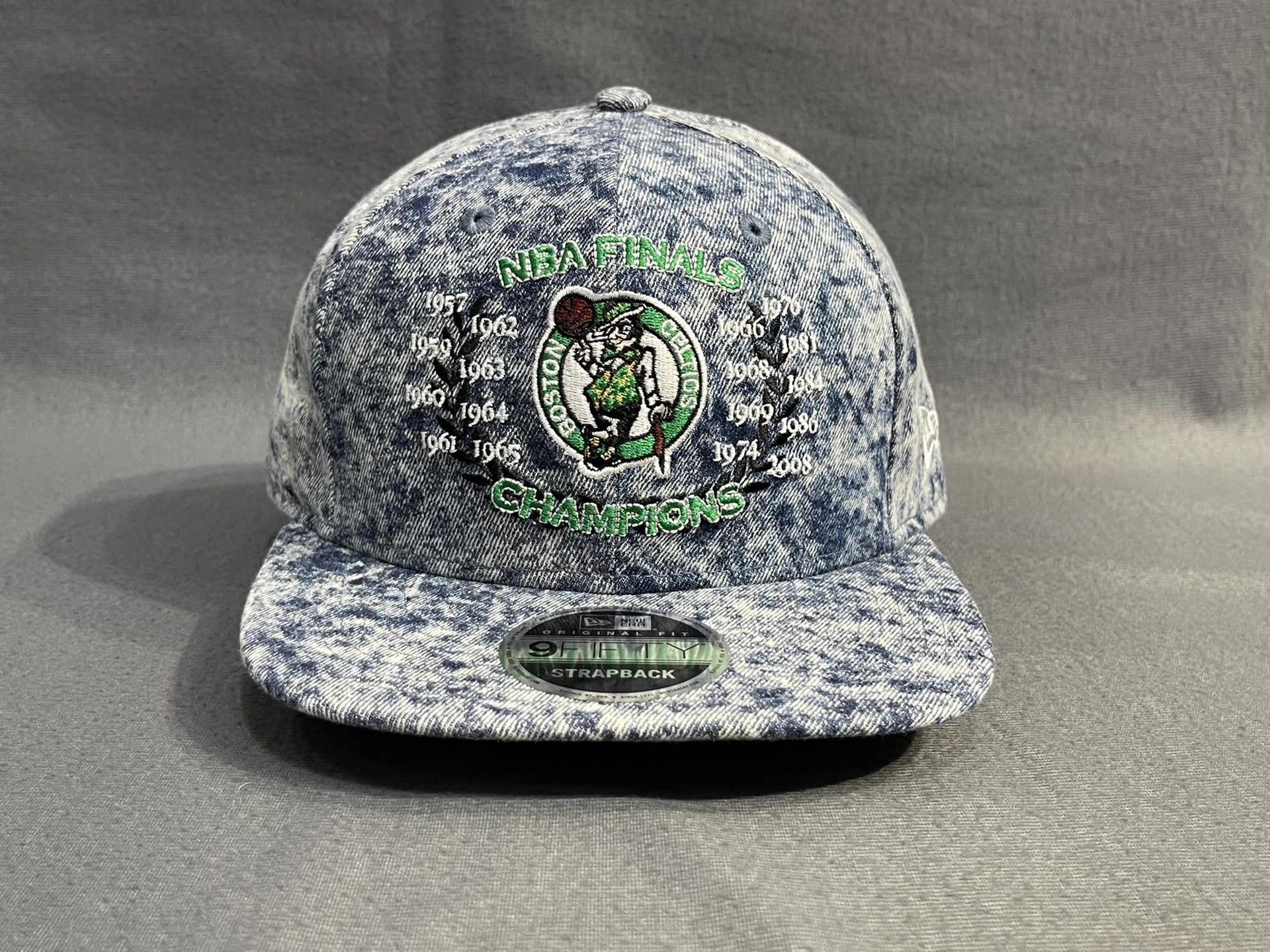 New Era New Era Boston Celtics Flat Brim Hat Q5 Size ONE SIZE - 1 Thumbnail