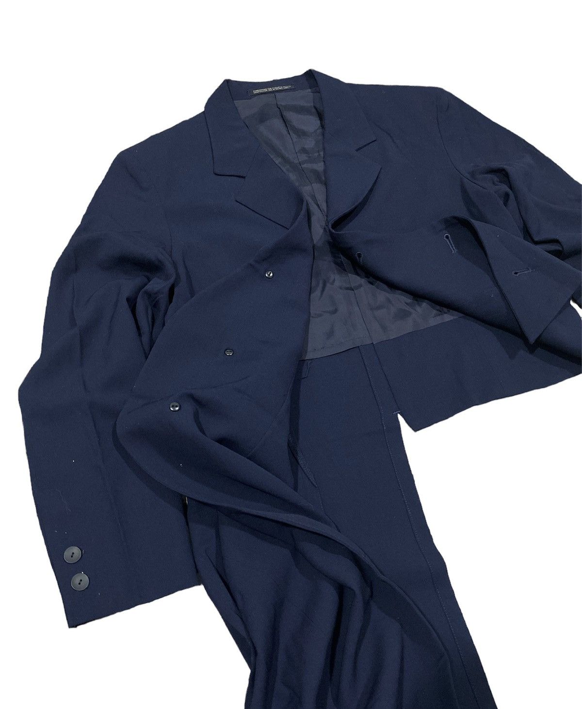 Yohji Yamamoto 🔥Sick🔥Yohji Yamamoto Asymetrical Runway Fashion Week Coat Size US S / EU 44-46 / 1 - 7 Thumbnail