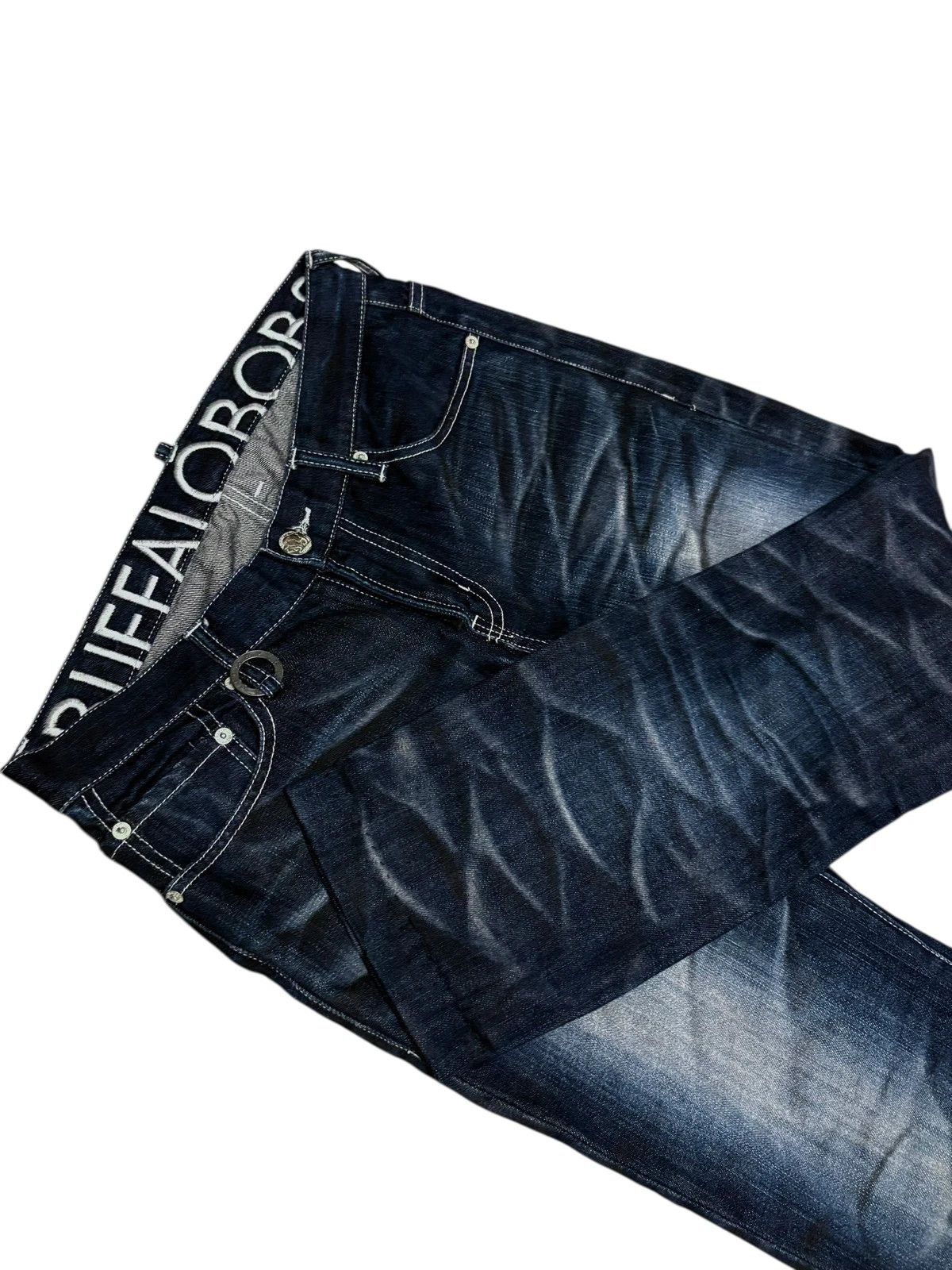 BUFFALO BOBS Japanese Brand Buffalo Bobs blue gradient wash denim jeans Size US 31 - 3 Thumbnail