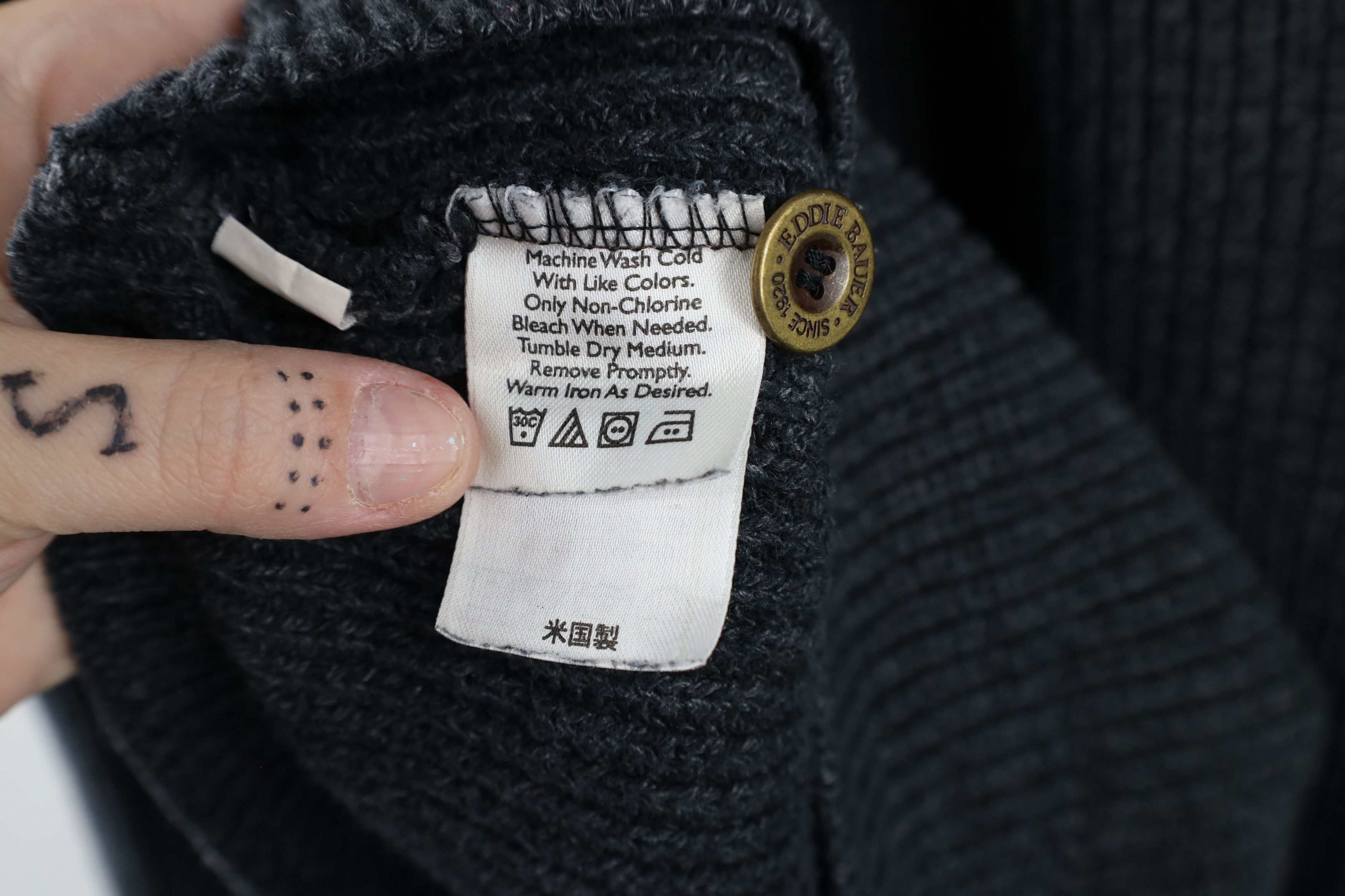 Eddie Bauer Vintage 90s Eddie Bauer Ribbed Knit Henley Sweater USA Size US XXL / EU 58 / 5 - 5 Thumbnail