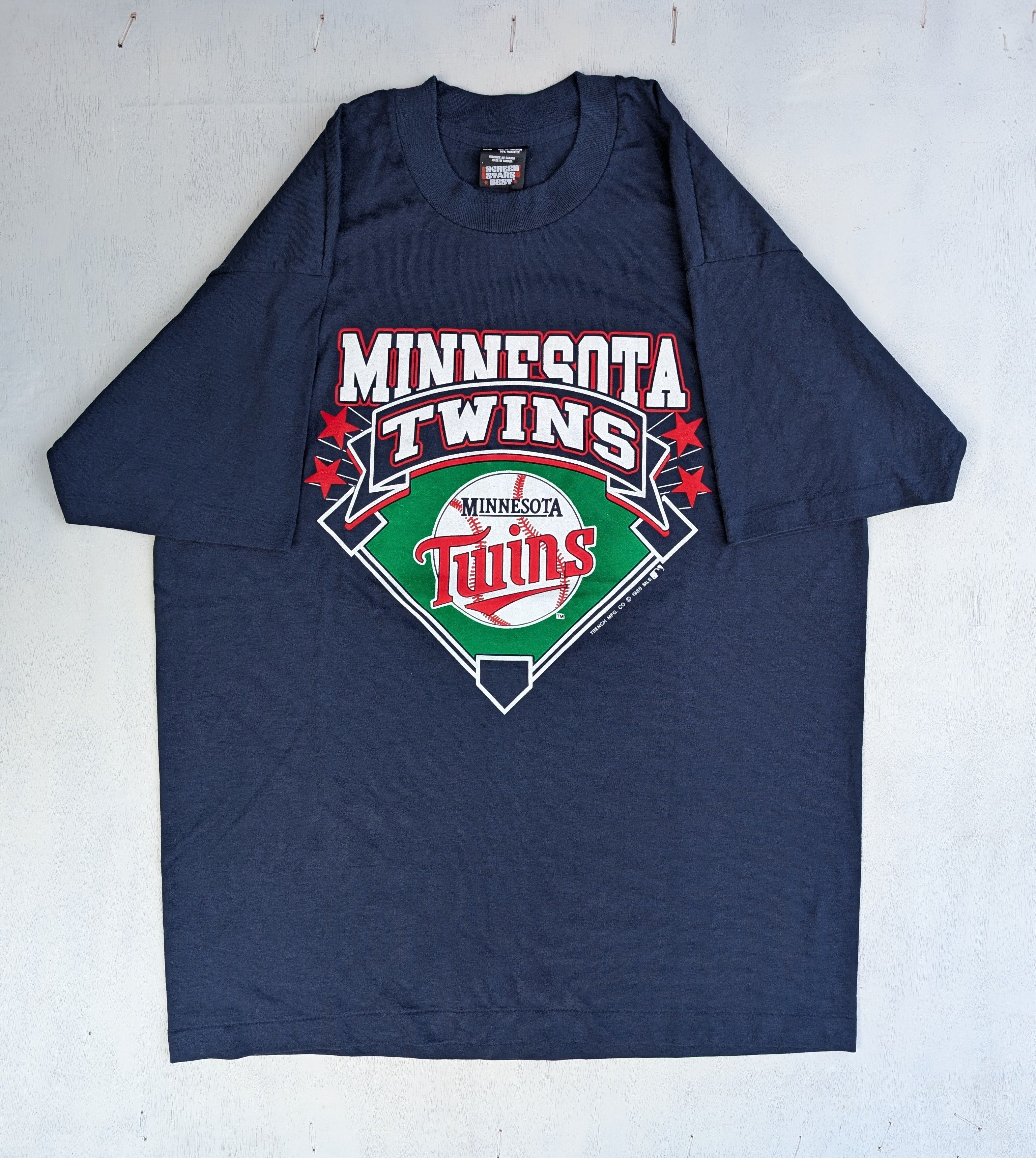 MLB × Vintage Vtg 1988 Minnesota Twins screen stars graphic t shirt sz XL Size US XL / EU 56 / 4 - 7 Thumbnail