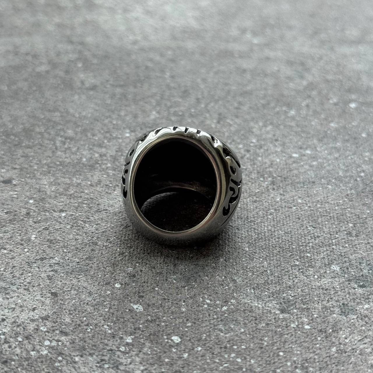 Other Gothic Skull 💀 Vintage Big Silver Ring Size ONE SIZE - 7 Thumbnail