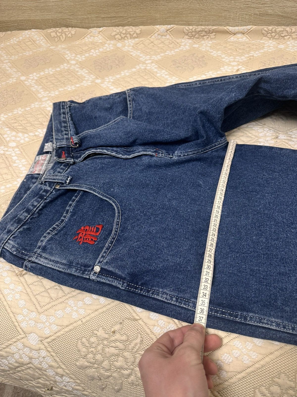 Ecko Unltd. 🔥 ECKO Unltd. CRAZY BAGGY SHORTS RAP Big Logo Denim Jnco Y2K Size US 34 / EU 50 - 11 Thumbnail