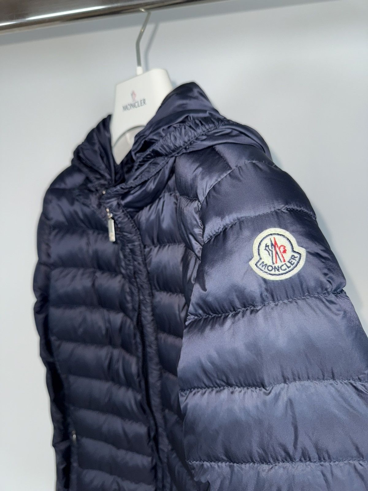 Moncler Moncler Girls Jacket Mayotte Size 14 Years Navy Blue Size XXS / US 00 / IT 34 - 3 Thumbnail