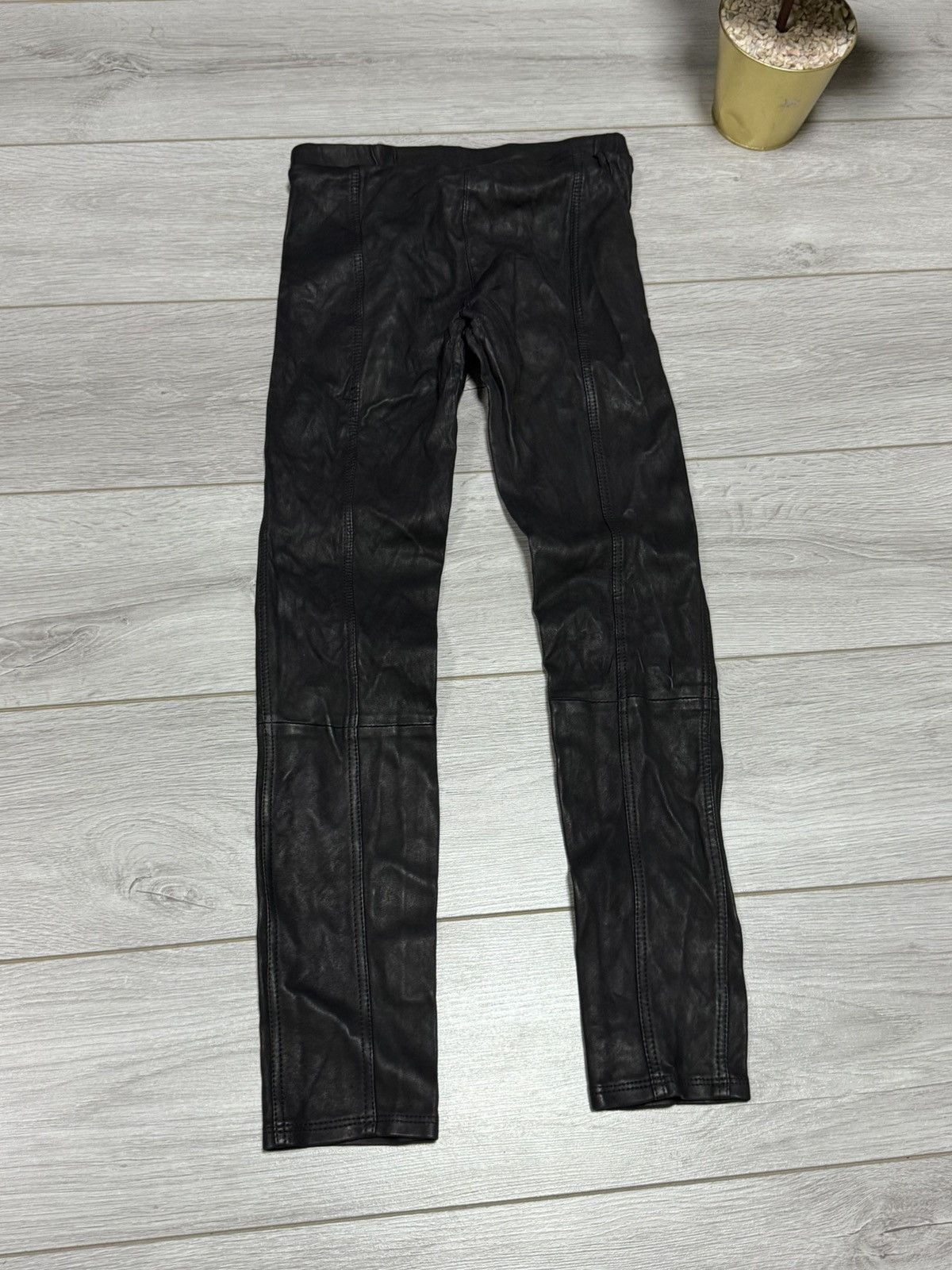 Allsaints AllSaints Leather Trousers Pants leggings Size 27" / US 4 / IT 40 - 6 Thumbnail