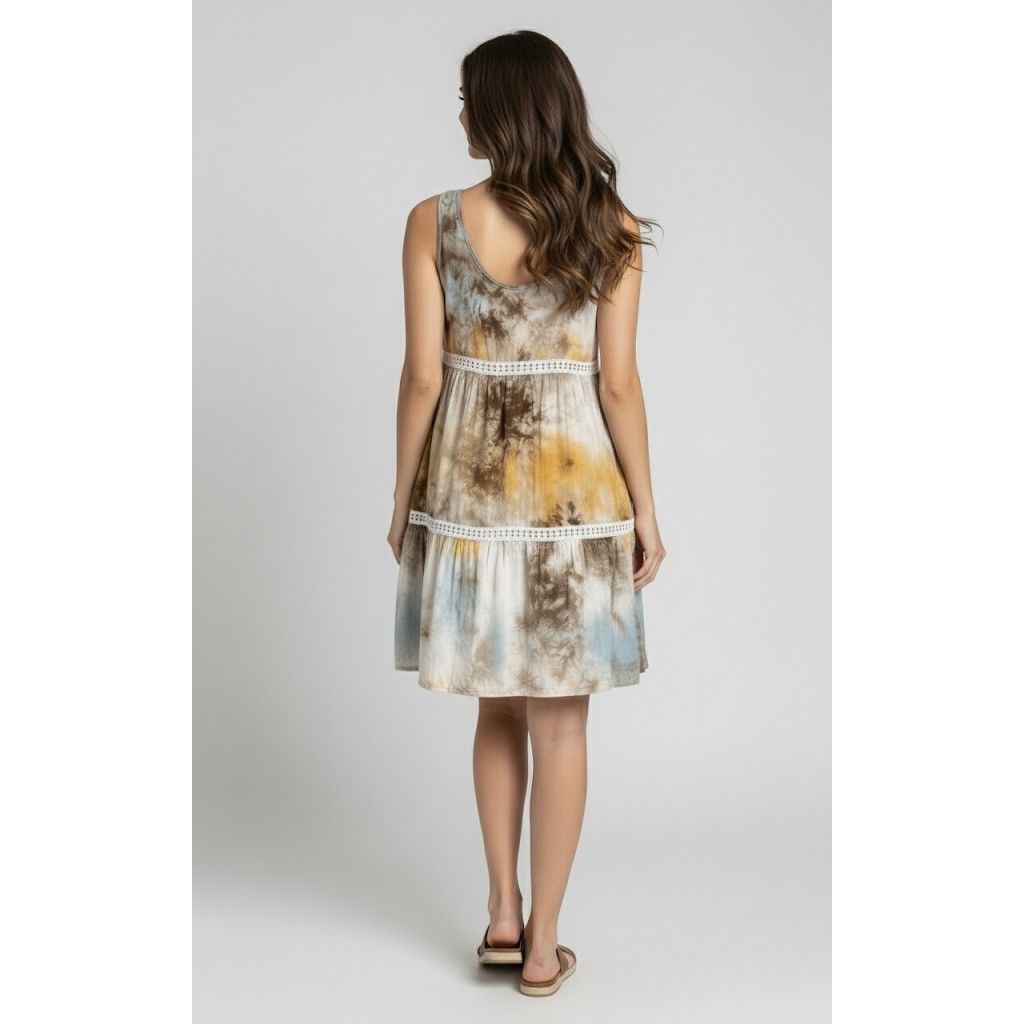 Other NWT Tie Dye Mini Slip Dress | Coastal Cowgirl Boho Cottageco Size S / US 4 / IT 40 - 9 Thumbnail
