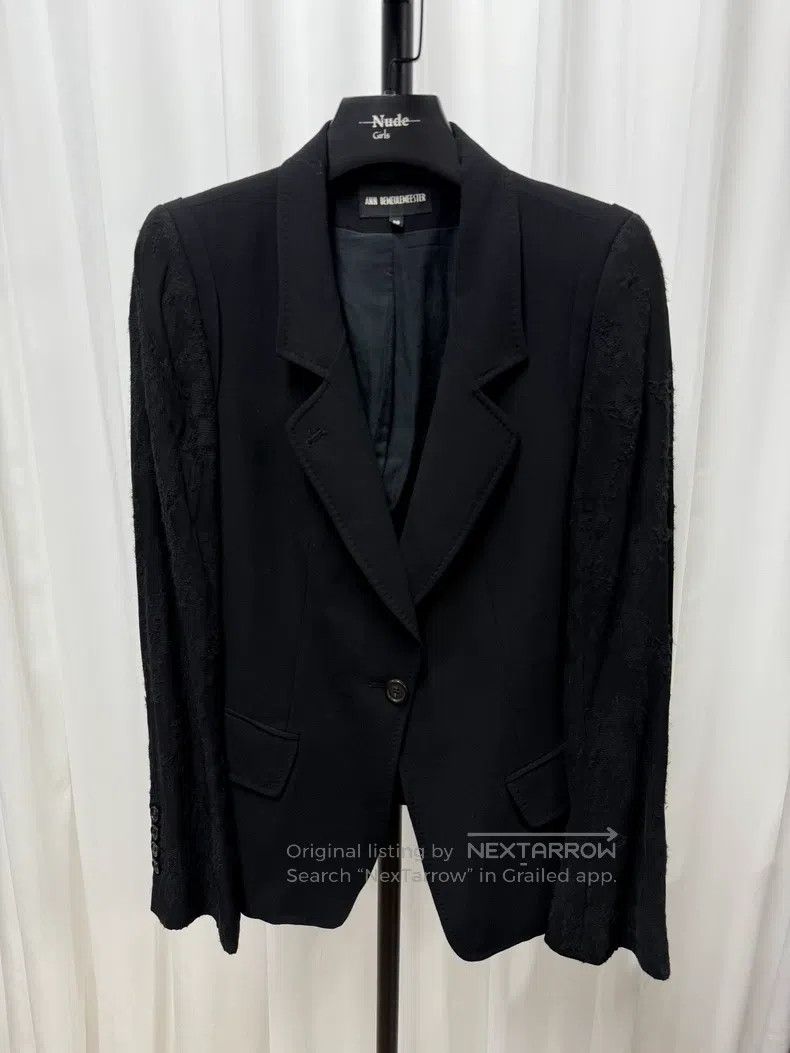 Ann Demeulemeester 38 embroidered arm suit