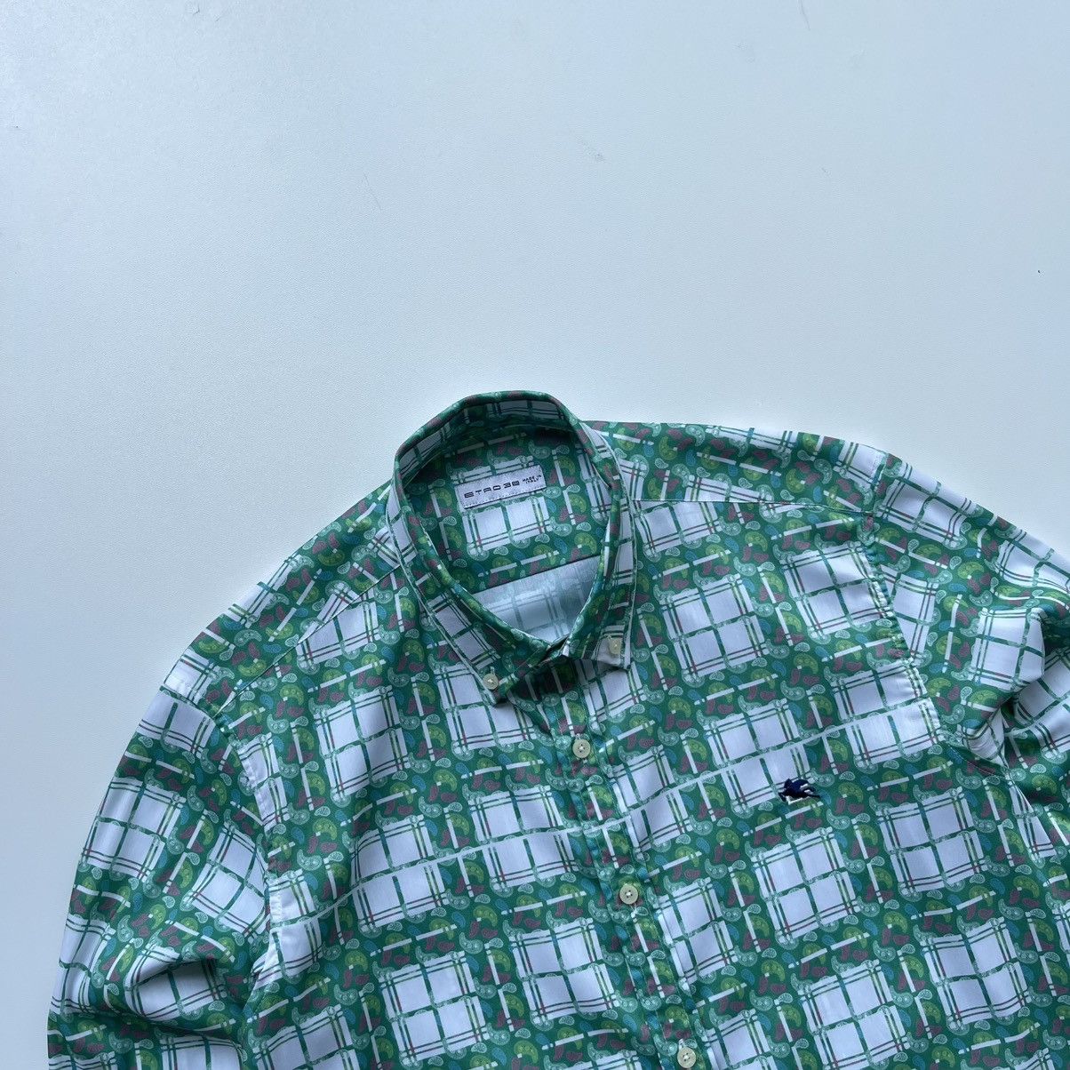Designer × Etro Etro Paisley Printed Lightweight Cotton Button Ups Shirt Size US M / EU 48-50 / 2 - 2 Thumbnail