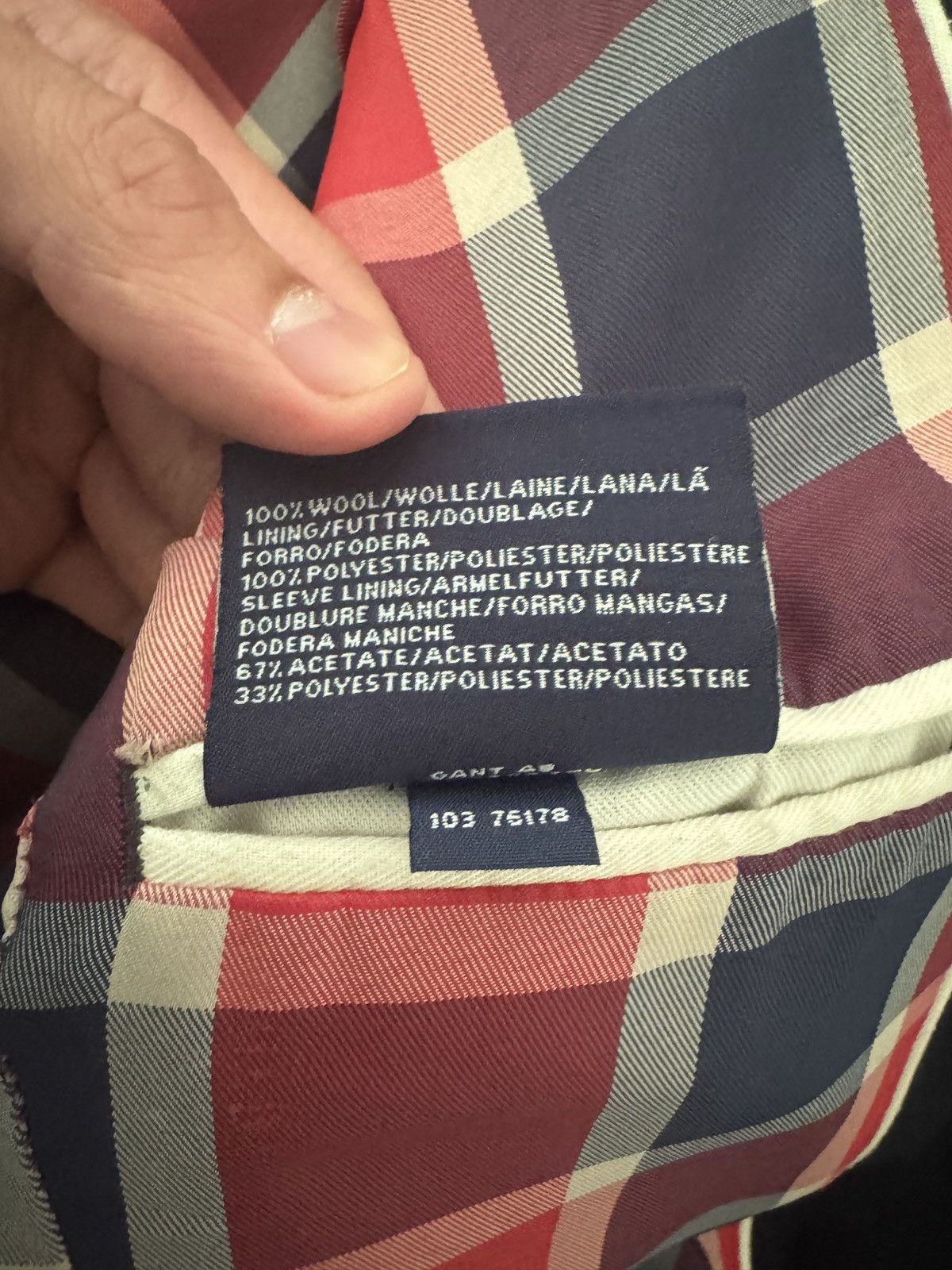Gant Rugger Gant Rugger Navy Blazer Size 40S - 10 Thumbnail