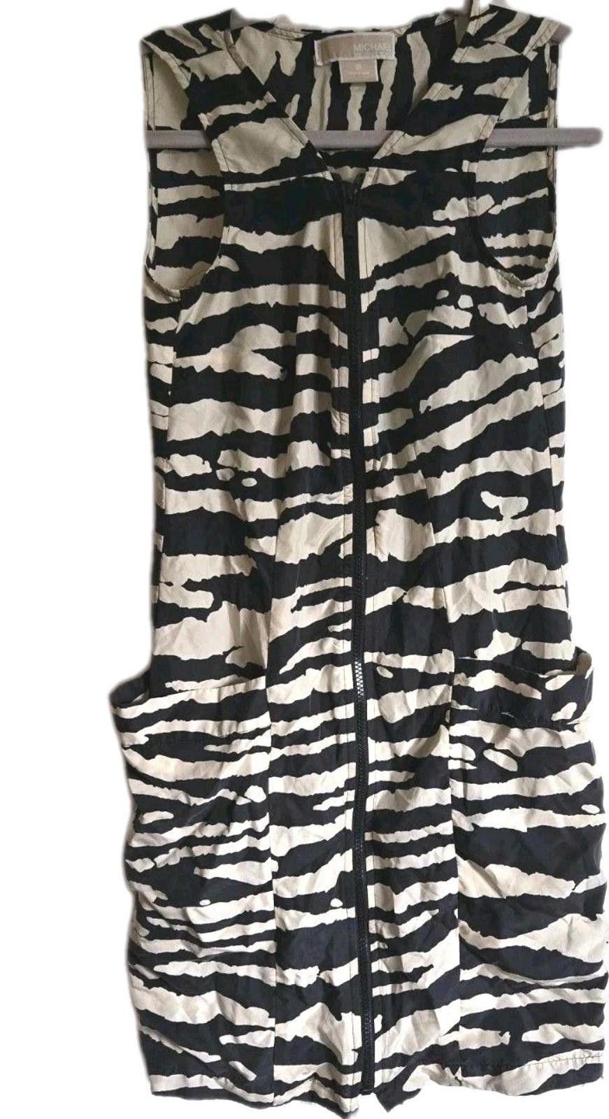 Michael Kors Michael Kors Womens Size 2 Sleeveless Dress Zebra Animal Size XS / US 0-2 / IT 36-38 - 1 Thumbnail