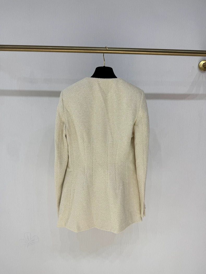 Gucci Gucci 23 Autumn and Winter White Gold Woven jacket 2503-Nex Size XS / US 0-2 / IT 36-38 - 2 Thumbnail