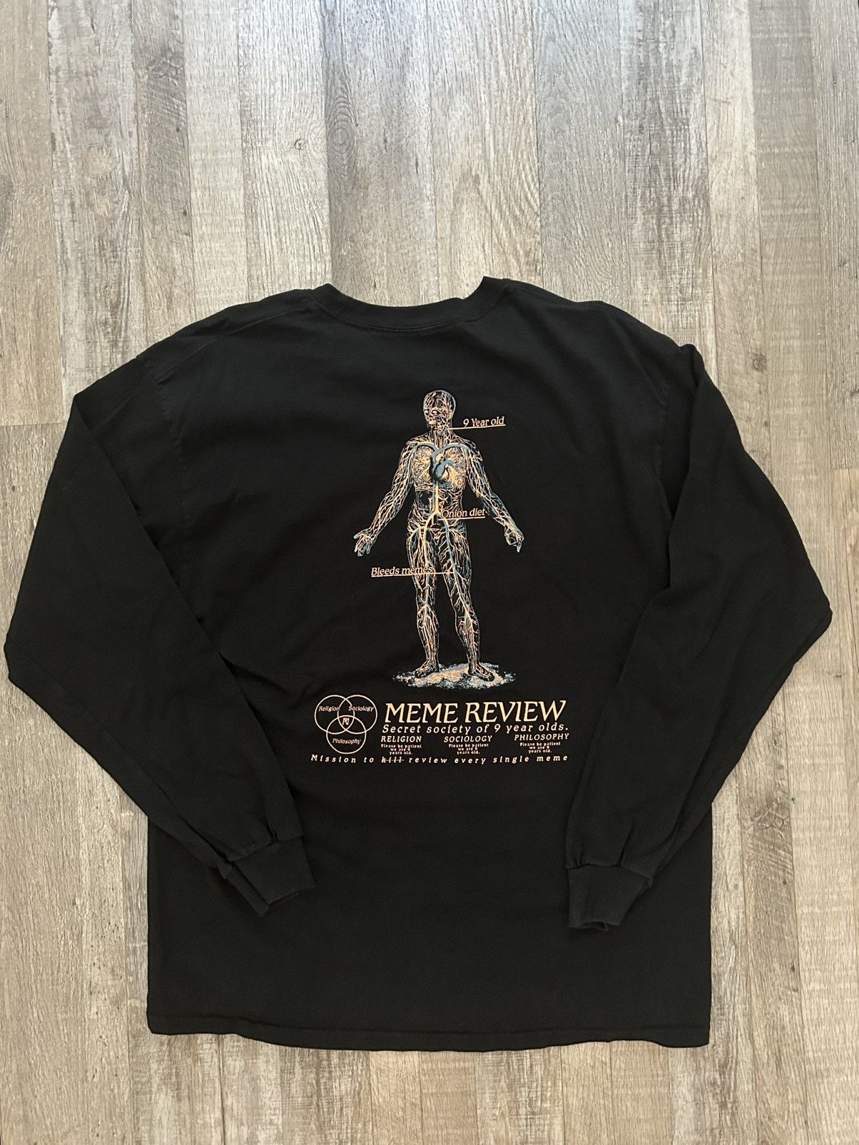 Other Pewdiepie Meme Review Graphic Long Sleeve T-Shirt Size Large Size US L / EU 52-54 / 3 - 1 Thumbnail