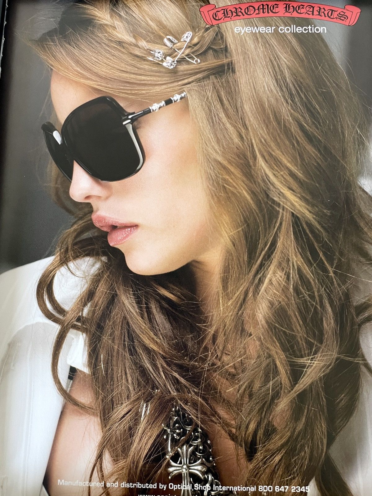 Chrome Hearts × Vintage Chrome Hearts eyewear Framed poster 9x11 Size ONE SIZE - 2 Thumbnail